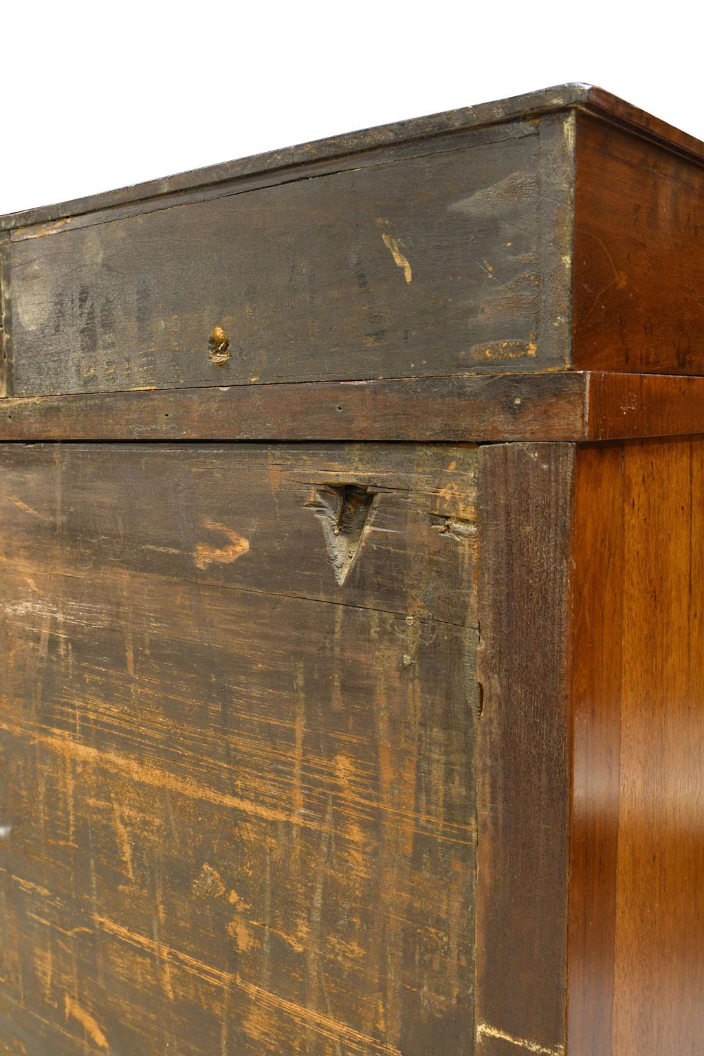 Period Antique American Sheraton Sideboard in Mahogany, circa 1815 For Sale 6