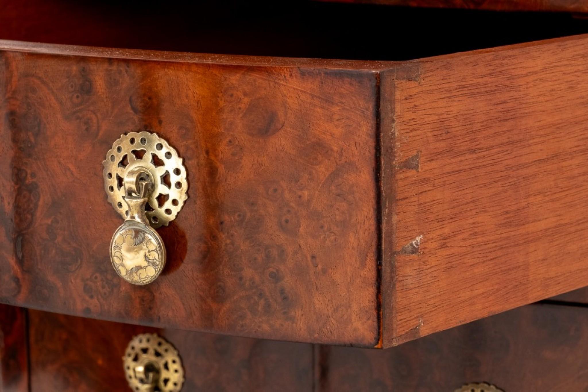 Noce Suite da camera da letto Art Deco d'epoca Comò Armadio Sgabello Letto in vendita