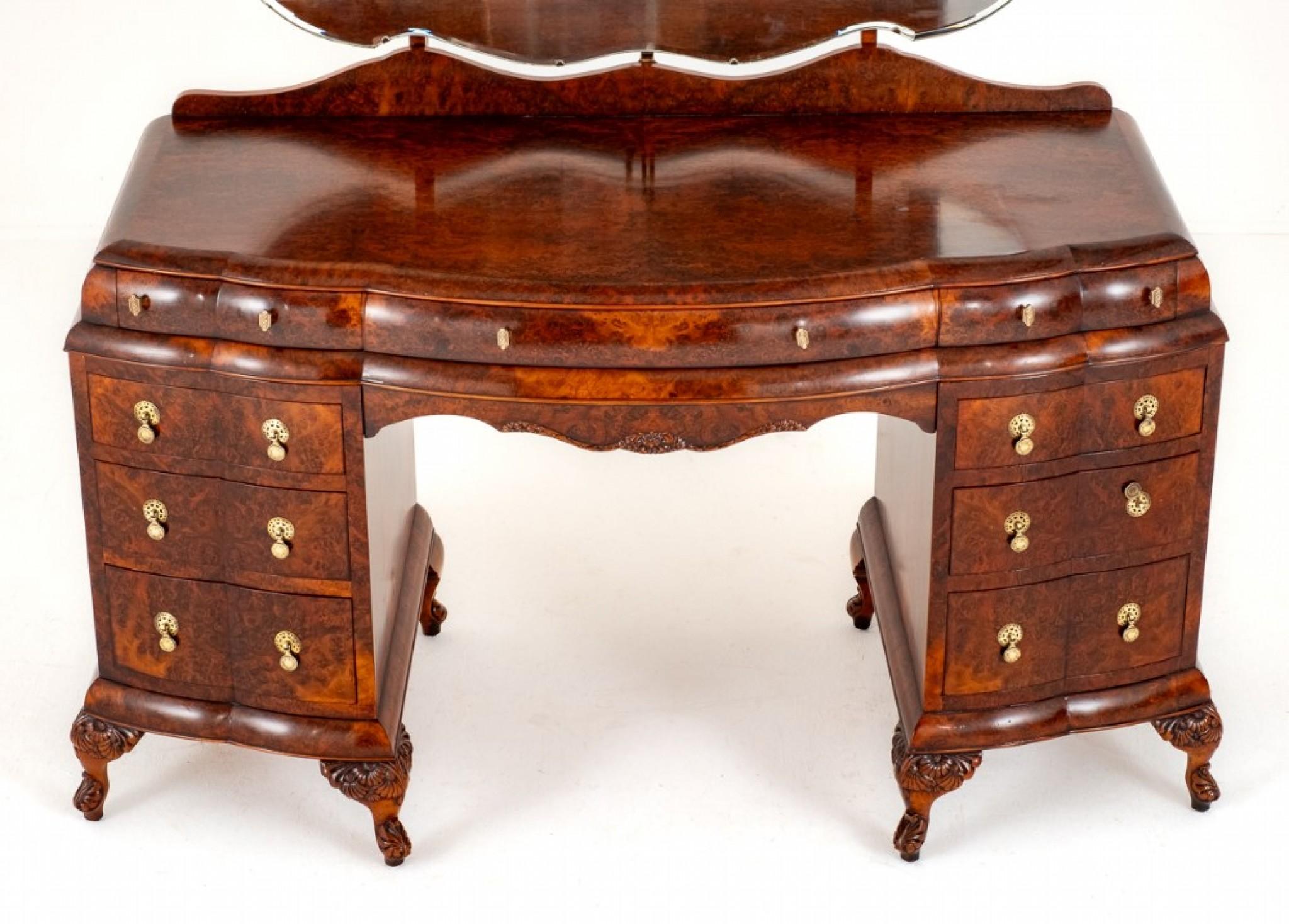 Suite da camera da letto Art Deco d'epoca Comò Armadio Sgabello Letto in vendita 3