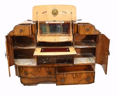 Period Art Deco Cocktail Cabinet Vintage Drinks Chest 1930