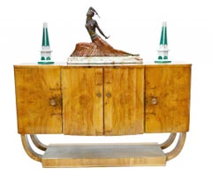 Period Art Deco Sideboard Walnut Server 1930