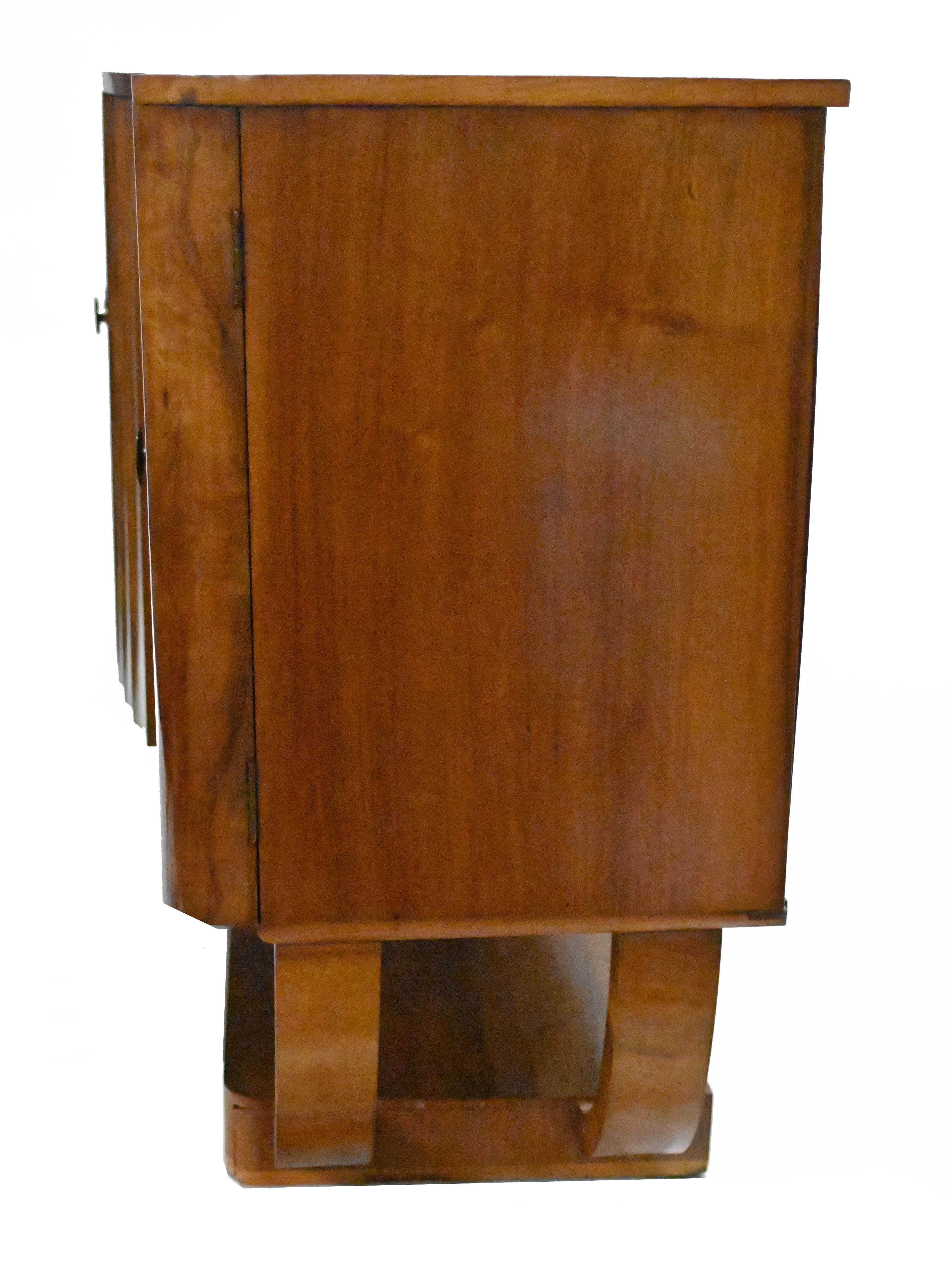 Period Art Deco Sideboard Walnut Server 1930 5