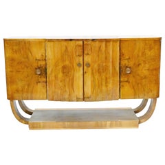 Period Art Deco Sideboard Walnut Server 1930