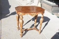 Period Baroque Painted and Gilt Italian Table From the Estate of Cynthia Phipps