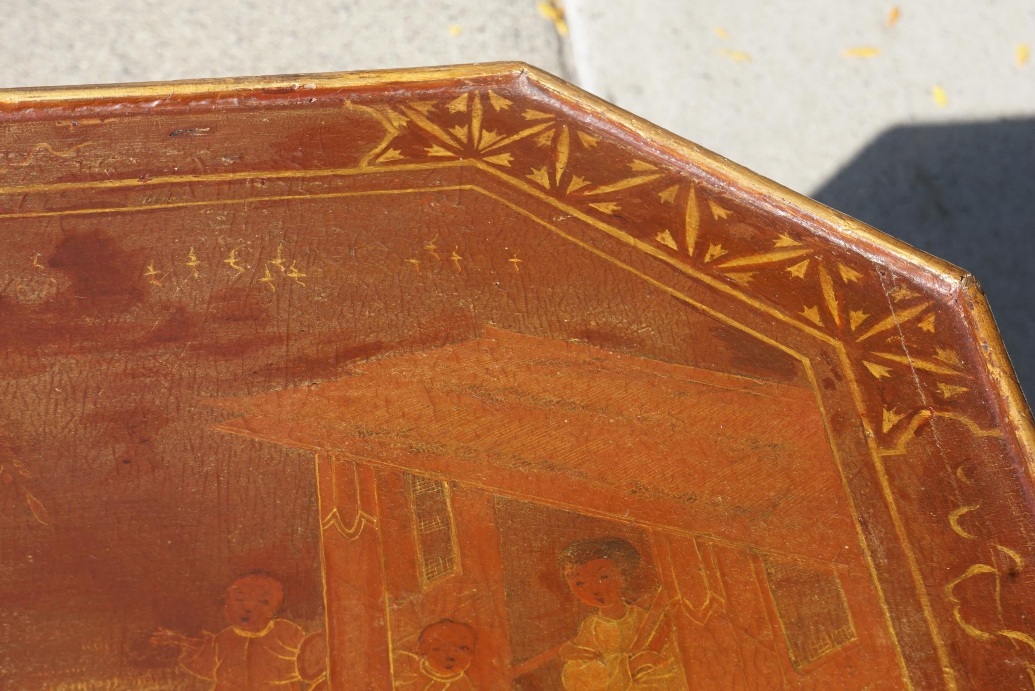 Period Baroque Painted and Gilt Italian Table From the Estate of Cynthia Phipps For Sale 2
