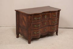 Period Baroque Swedish Wood Chest with Serpentine Front, circa 1725