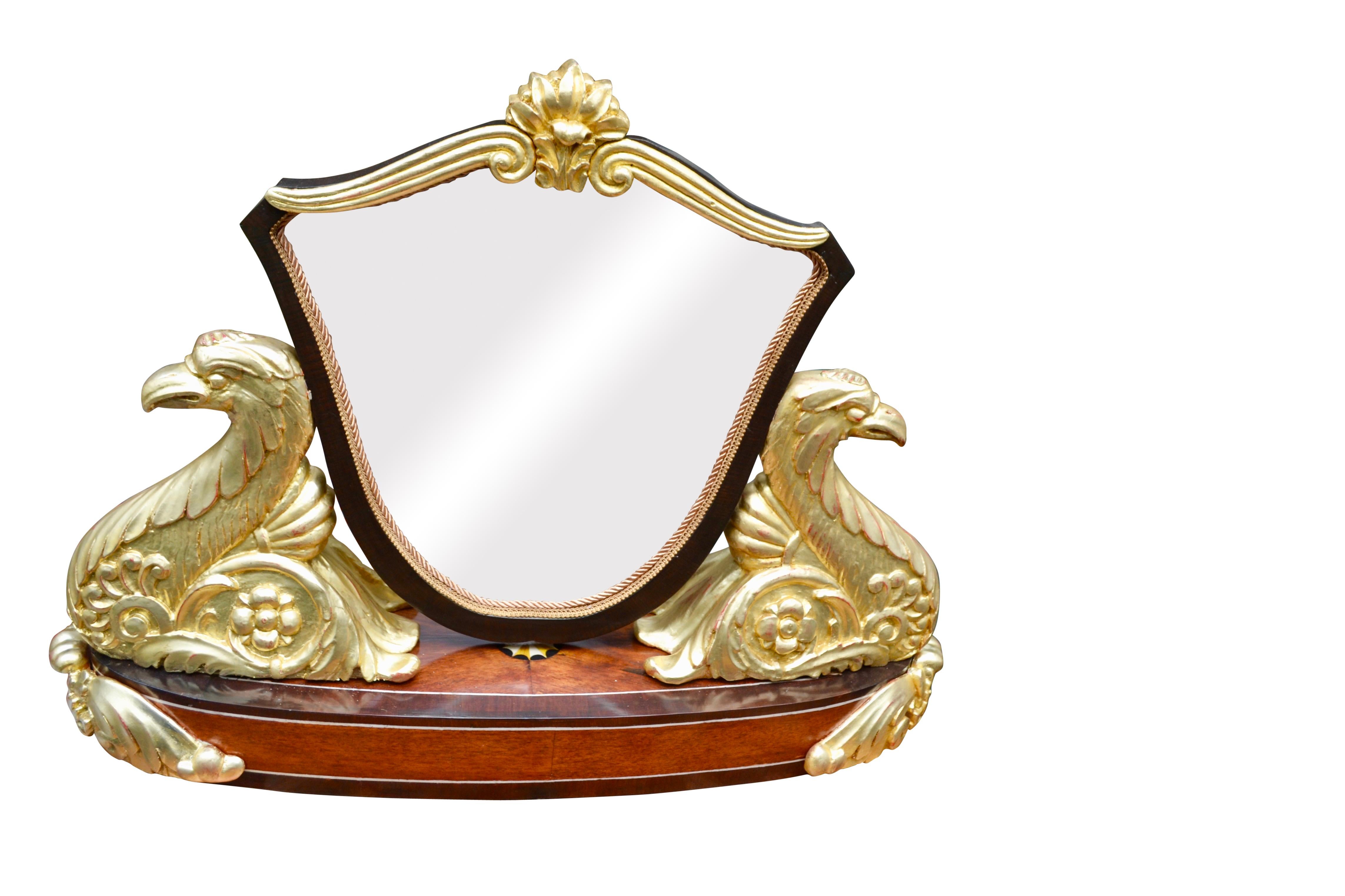 Period Austrian Biedermeier Vanity Table Mirror For Sale 1