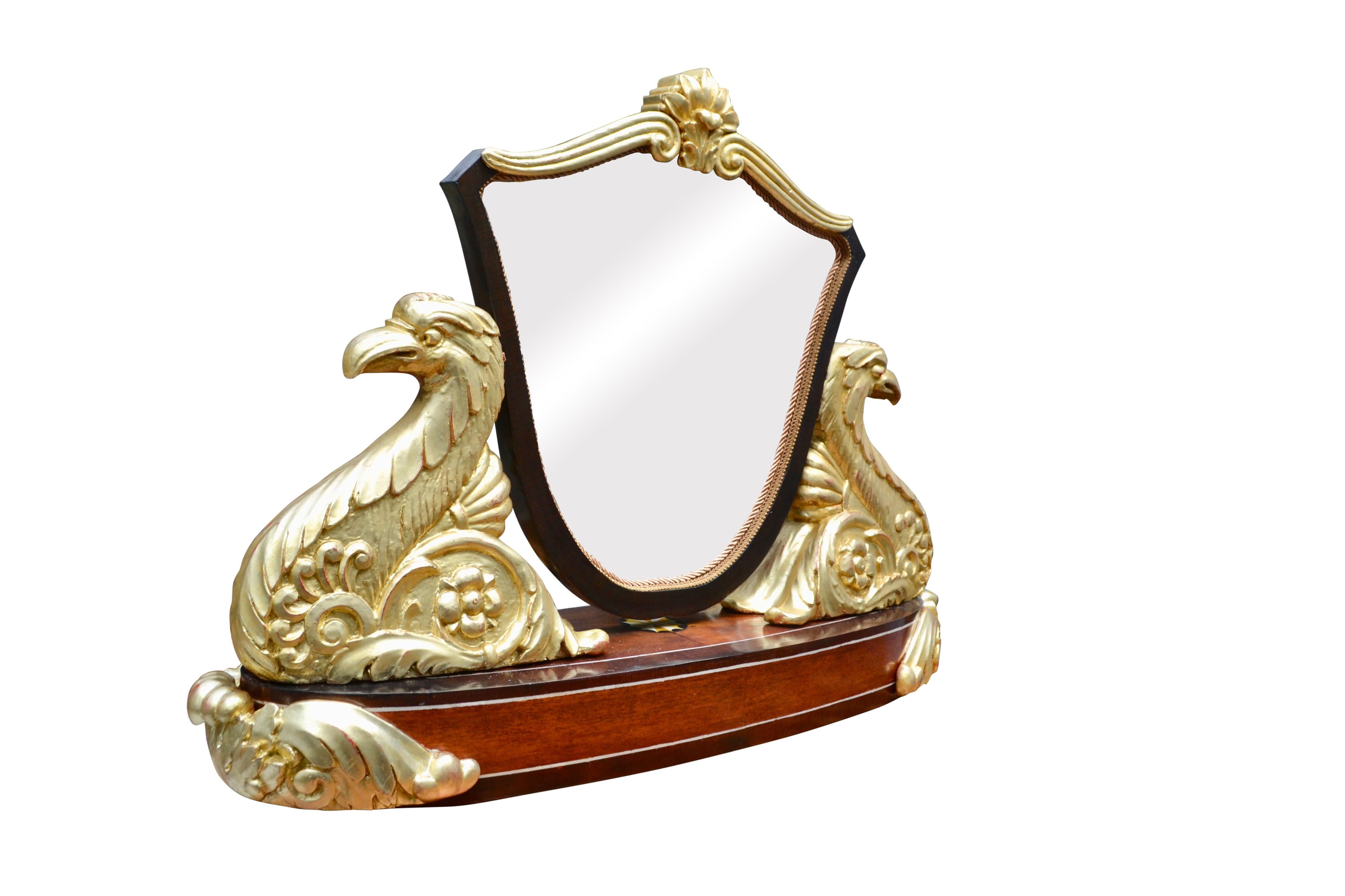 Period Austrian Biedermeier Vanity Table Mirror For Sale 2