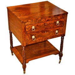 Period Boston Early 19th Century Federal Mahogany Side Table