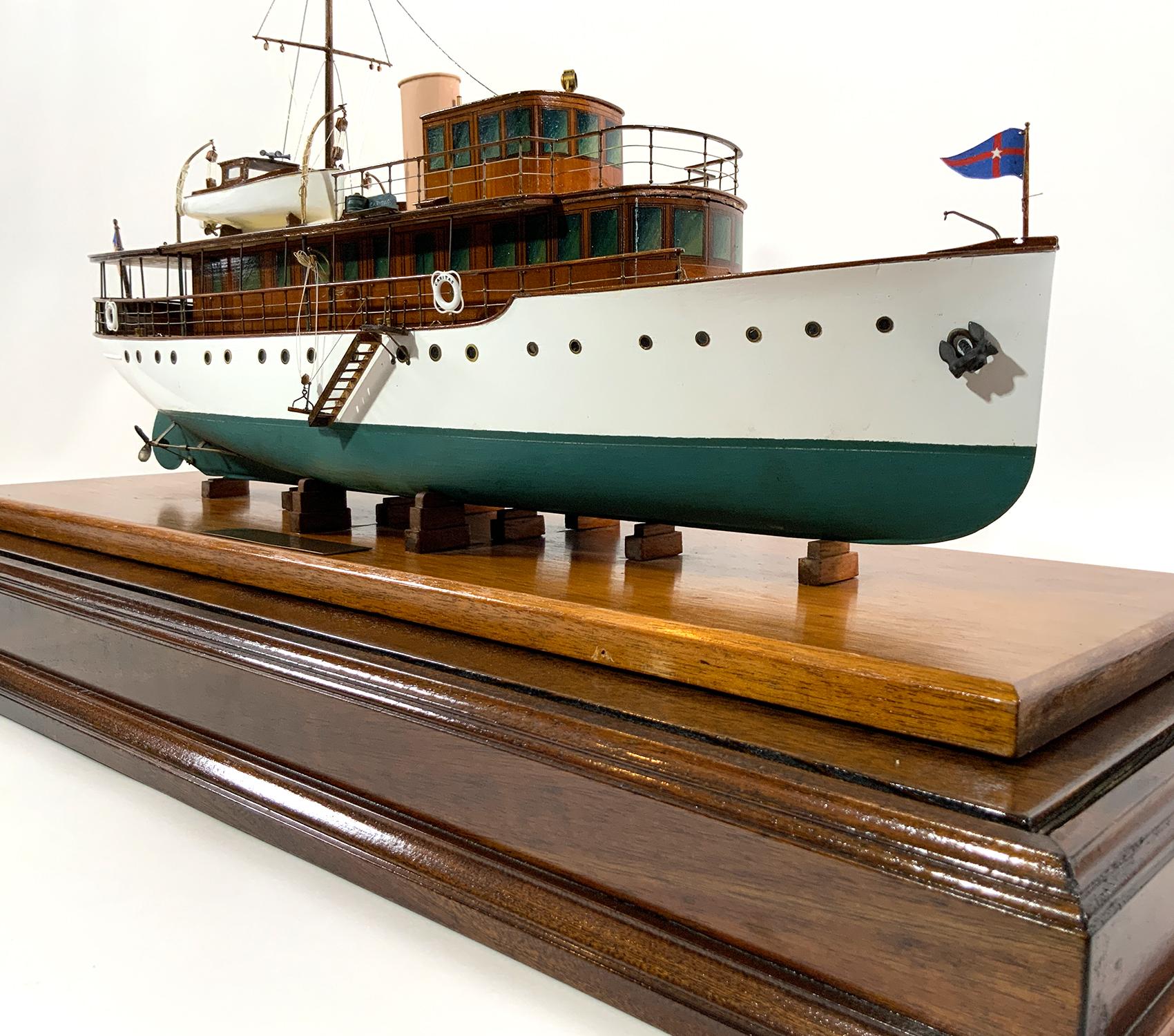 Period Builders Model of the Private Yacht 