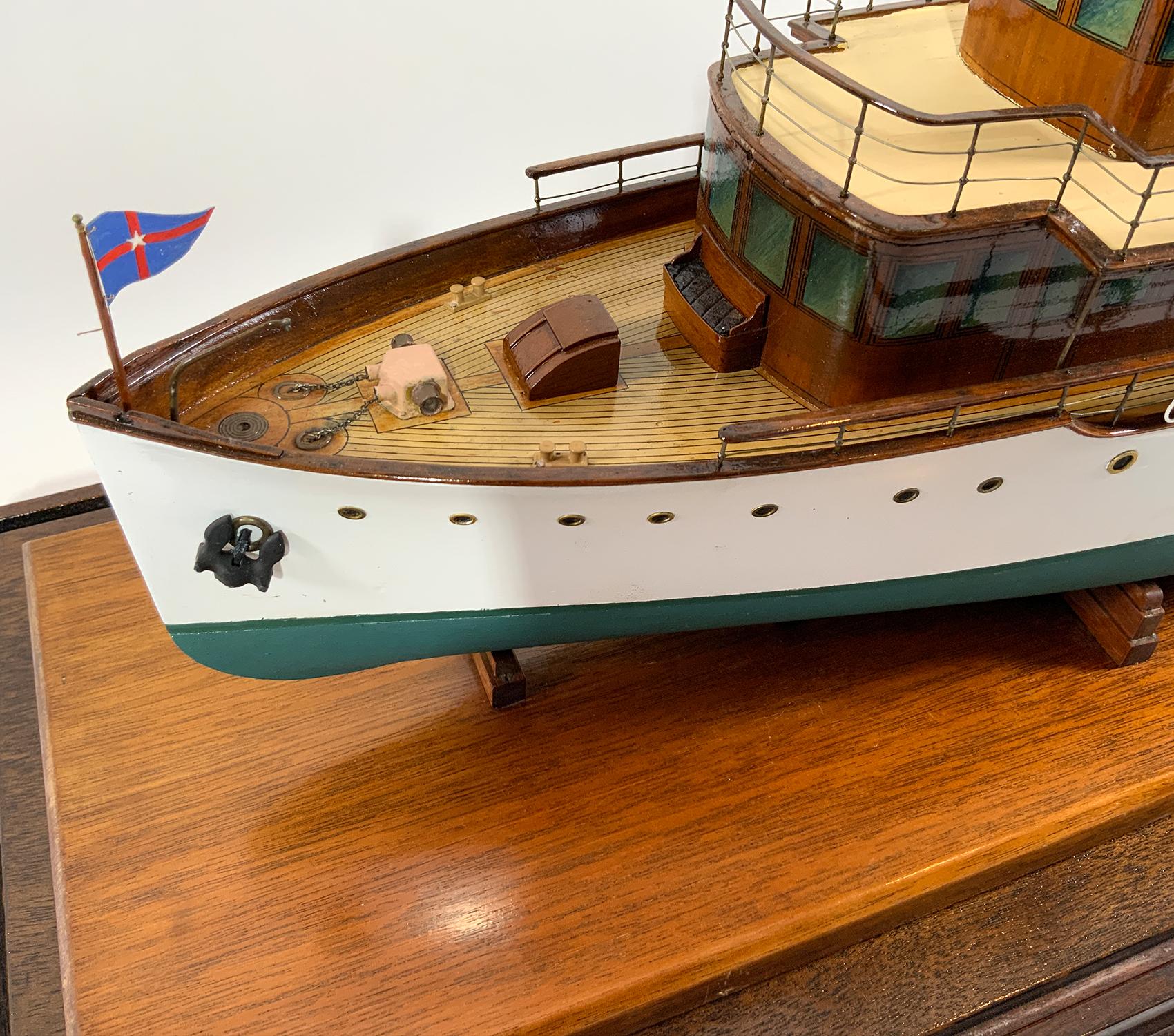 Period Builders Model of the Private Yacht 