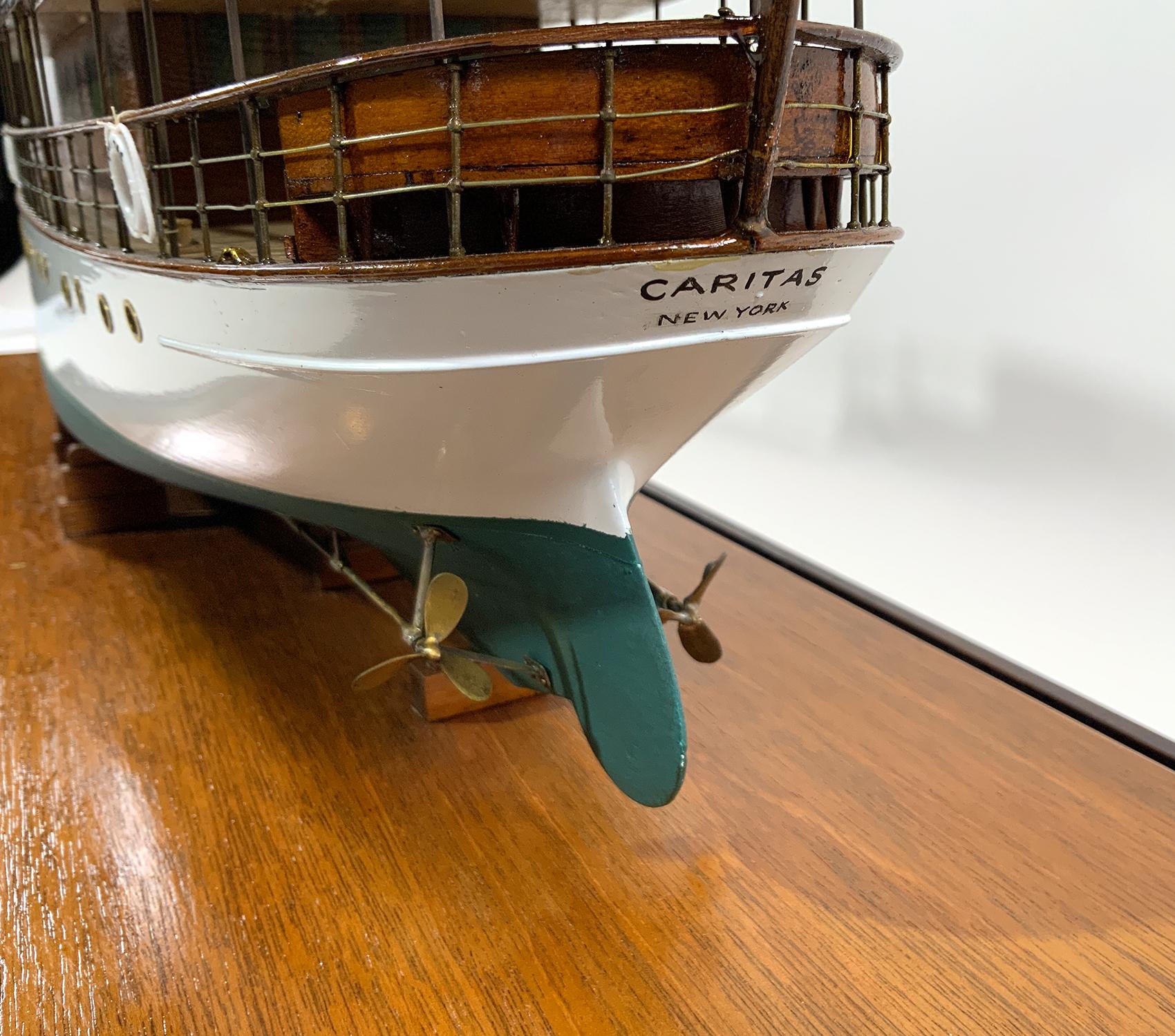 Period Builders Model of the Private Yacht 