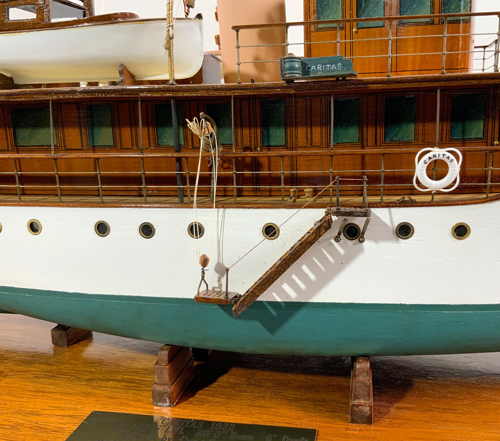 North American Period Builders Model of the Private Yacht 