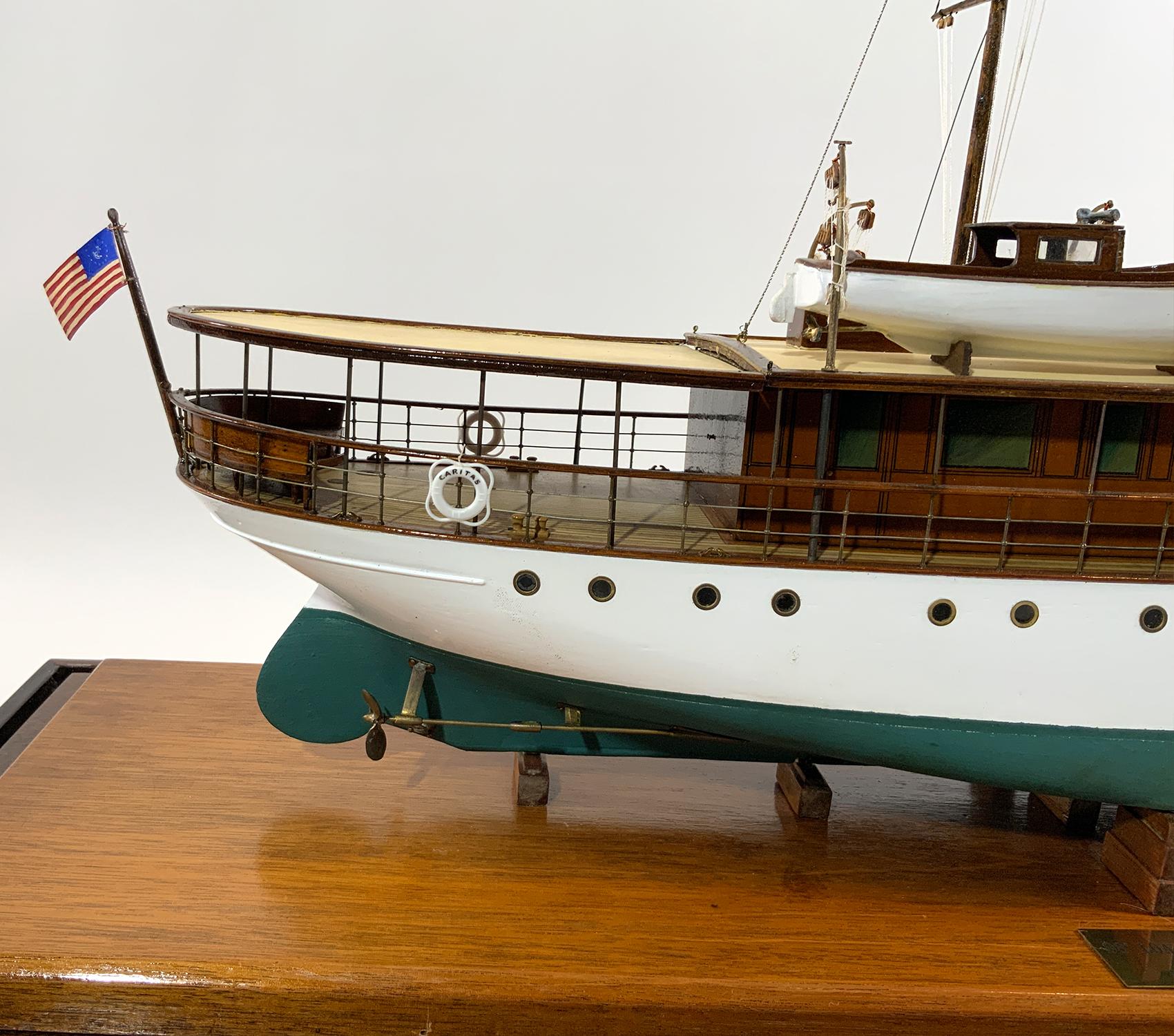 Period Builders Model of the Private Yacht 