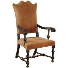 Period Dutch 17th Century Walnut Armchair