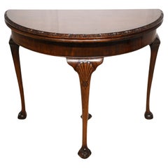 Period Edwardian Card Table Mahogany Games 1900
