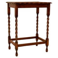 Period Edwardian English Oak Side Table, Circa 1900