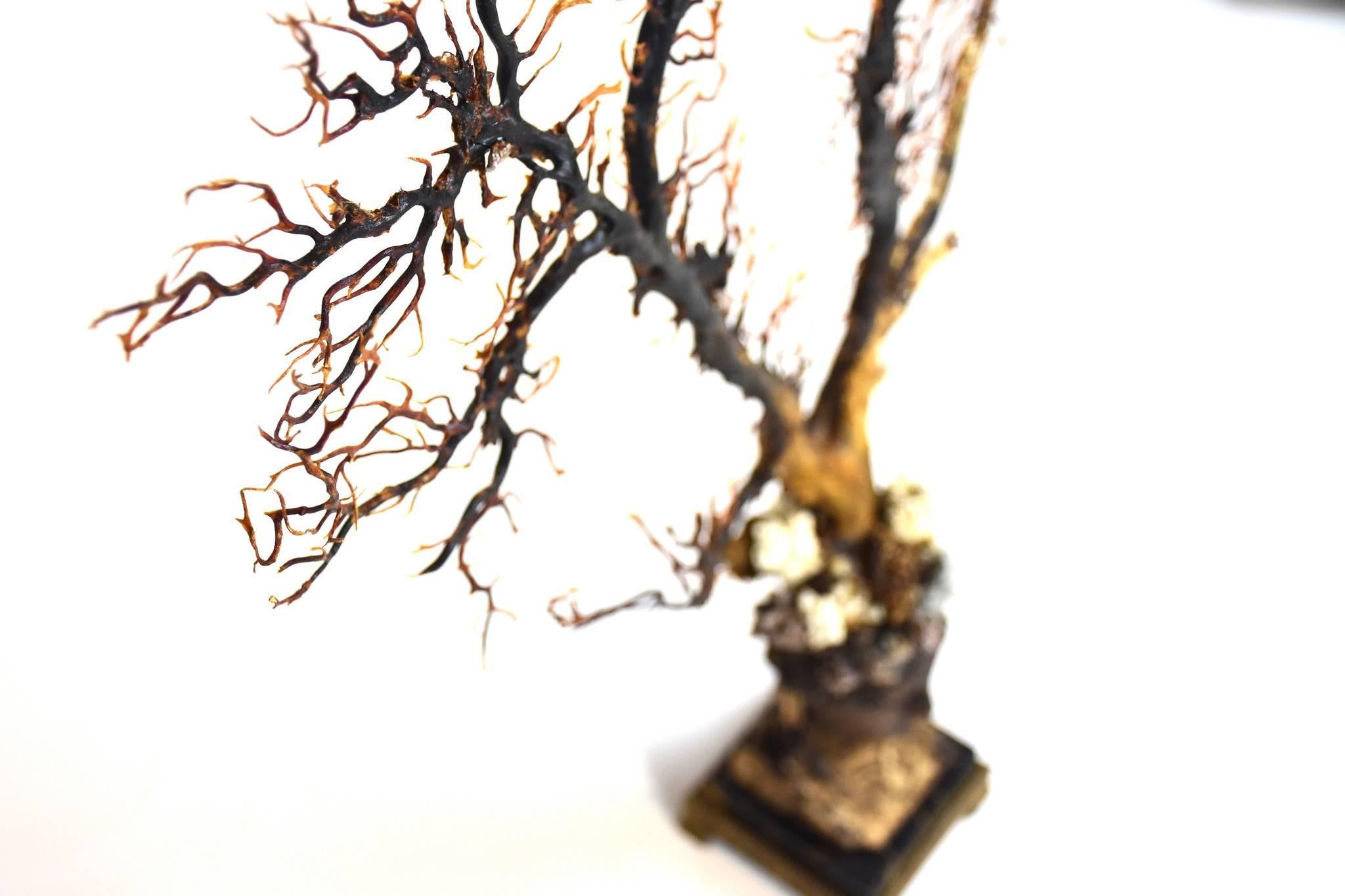 black coral sculpture