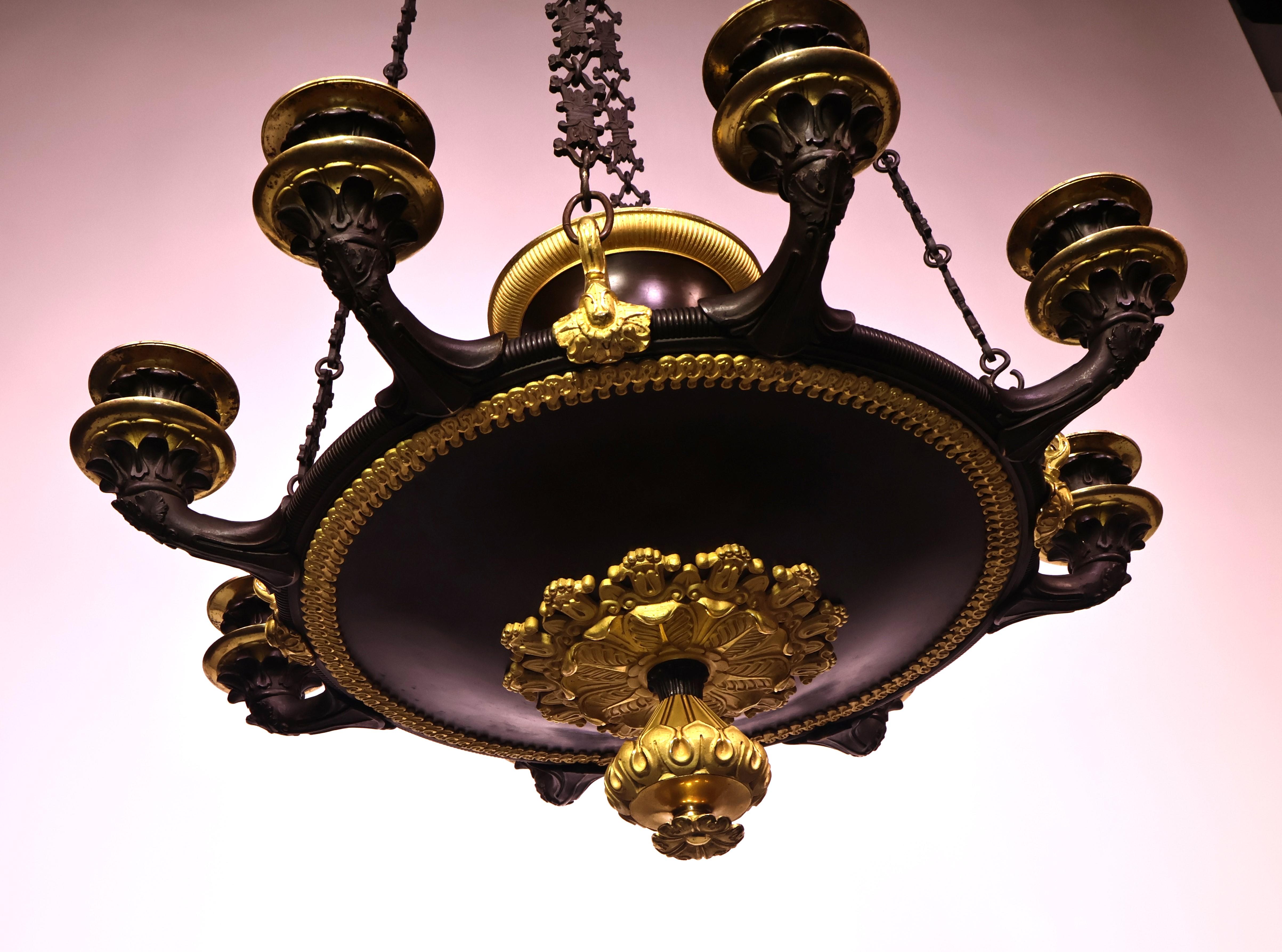 Period Empire Chandelier For Sale 8