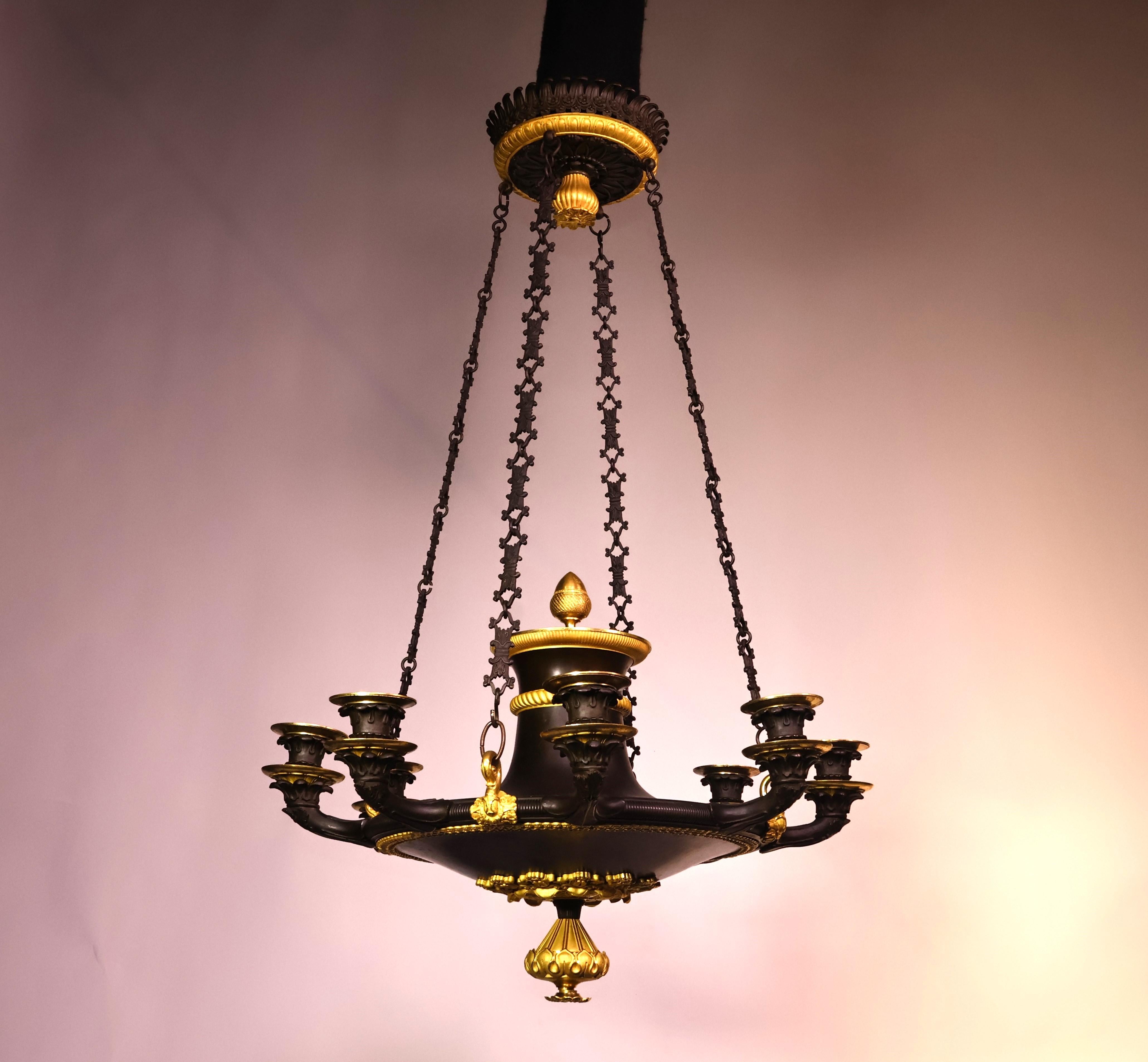 Early 19th Century Period Empire Chandelier For Sale