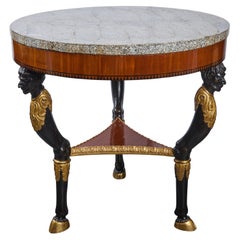 Periode Empire Marmorplatte Gueridon Tisch