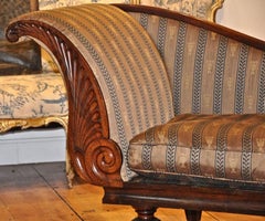 Englische Regency-Hartholz-Rekamiere in der Art von Marsh and Tatham