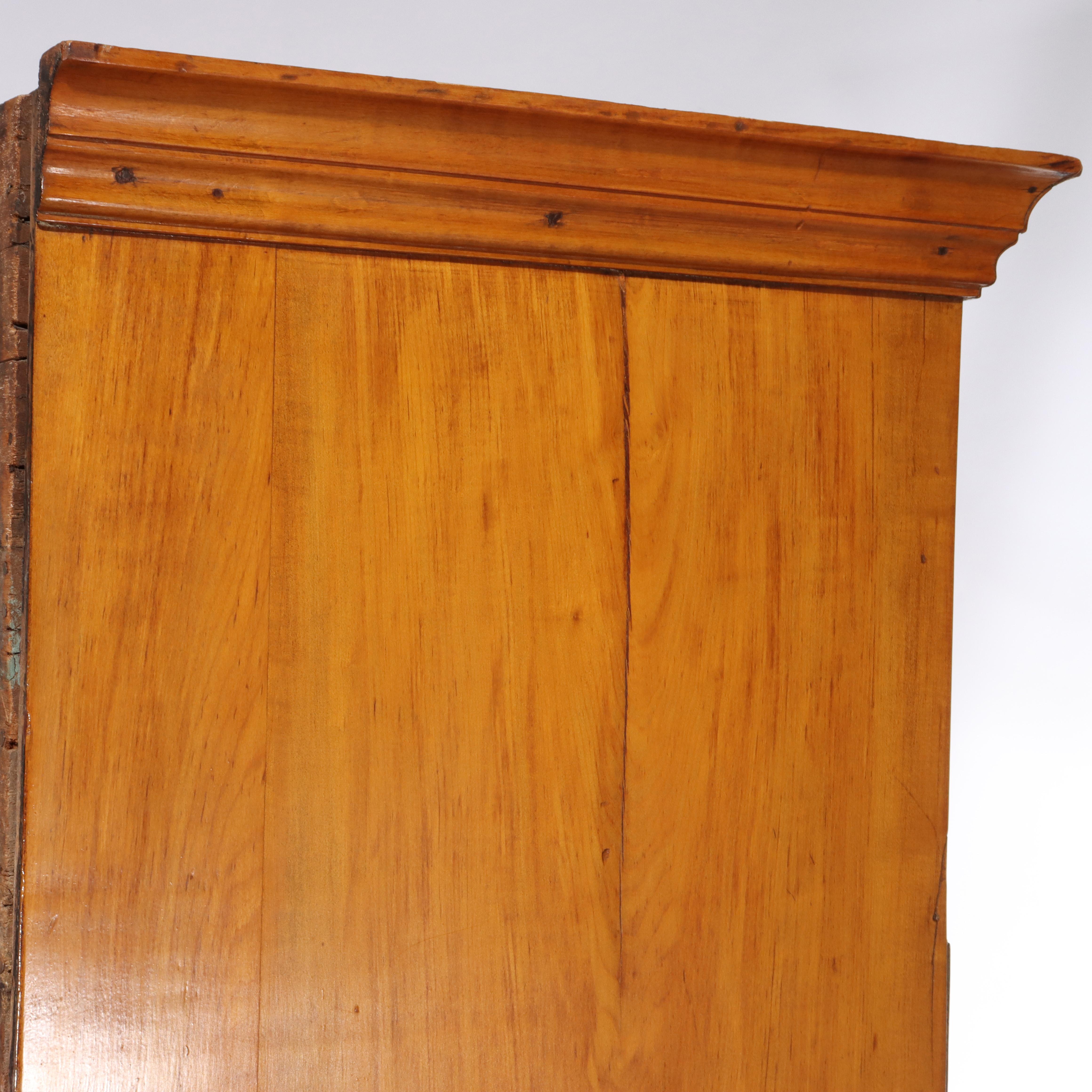 Period Federal Queen Anne Ahorn Highboy mit Rosette & Starburst-Muster C1790 im Angebot 10