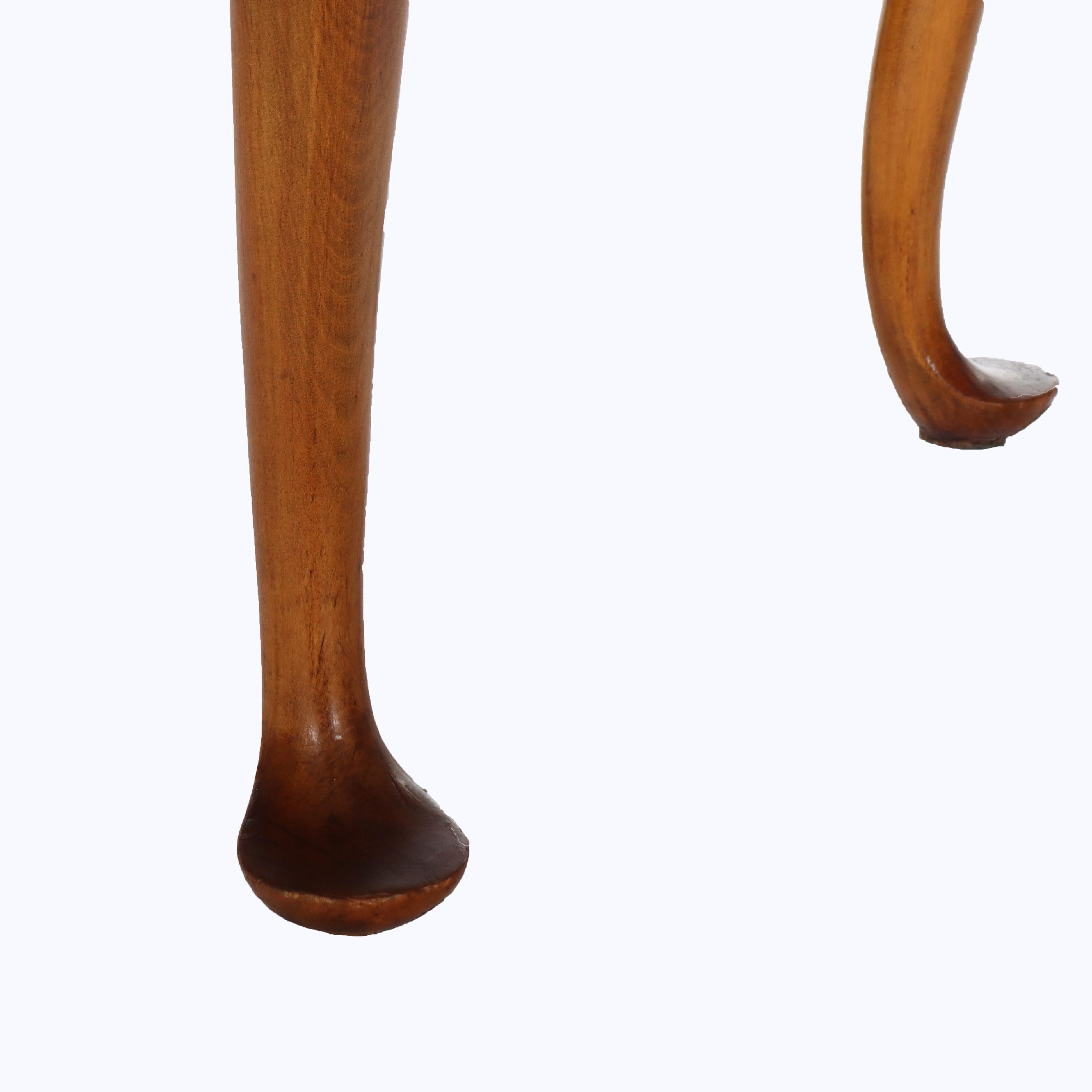 Period Federal Queen Anne Ahorn Highboy mit Rosette & Starburst-Muster C1790 im Zustand „Gut“ im Angebot in Big Flats, NY