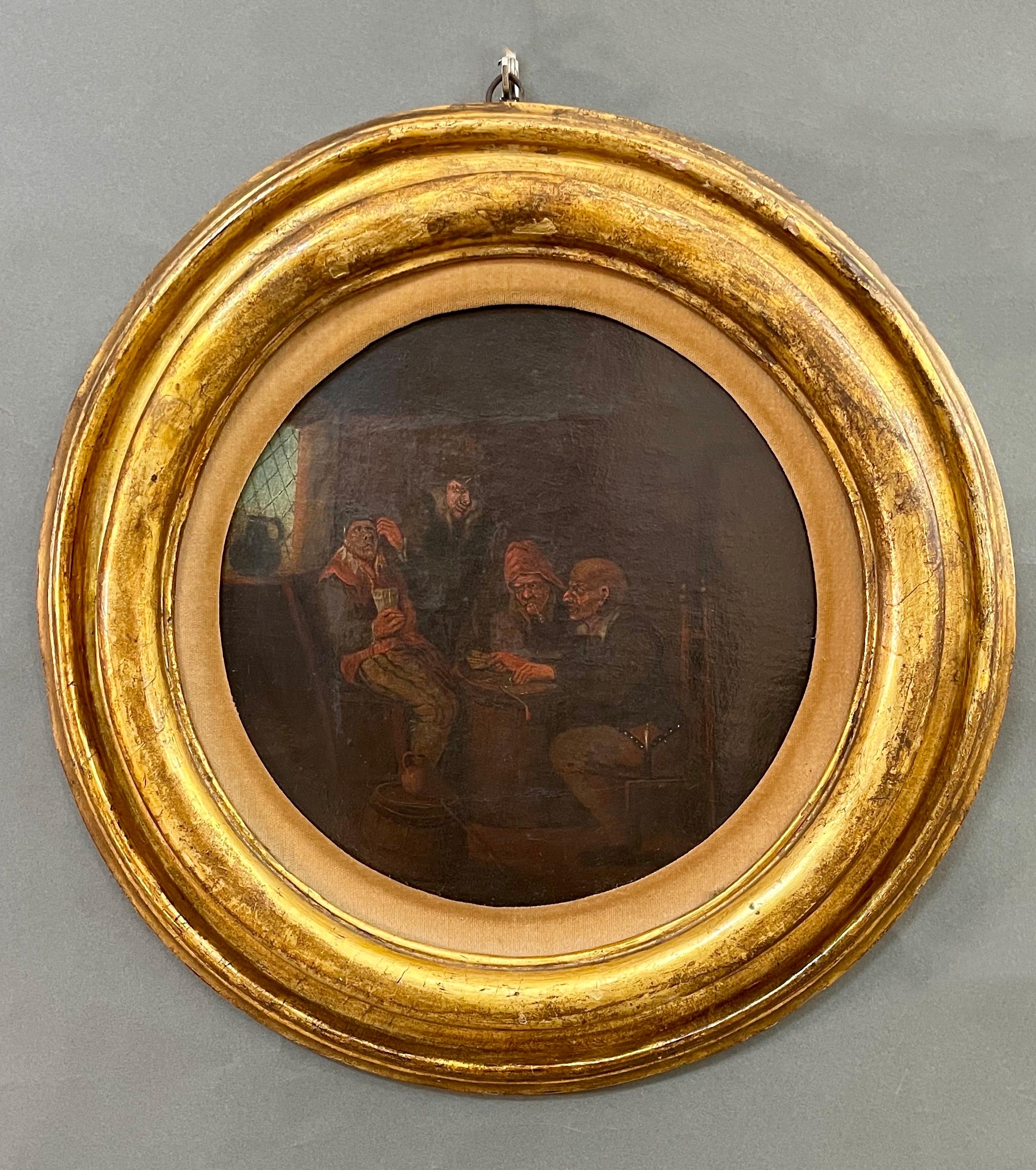 Period Flemish Interior Scene Picture For Sale 1