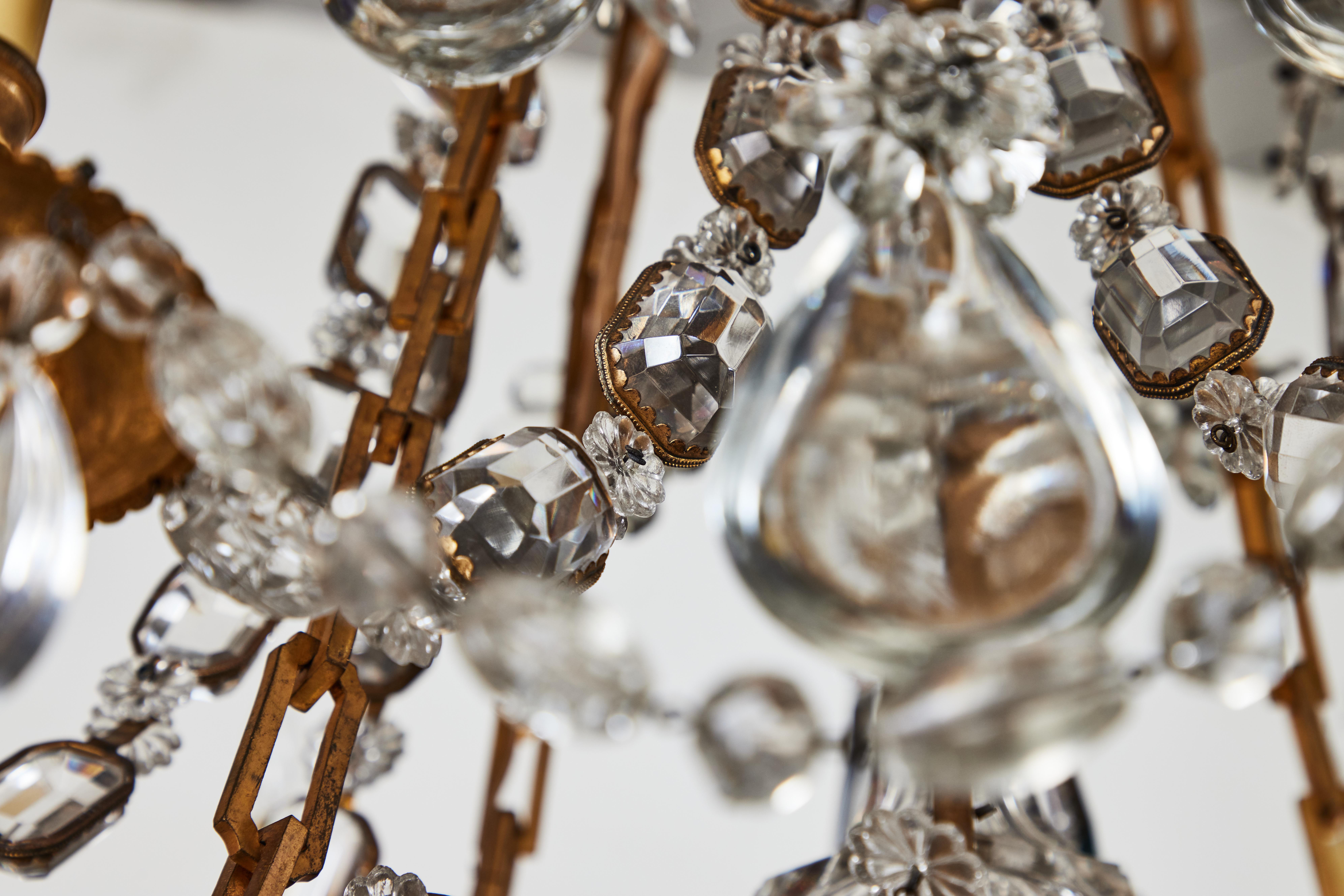 19th Century Period, French Chandelier with Exquisite Chain For Sale