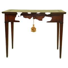Antique Period French Directior Leather Topped Writing Table.