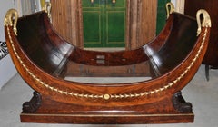 Period French Empire Bed or "Lit en Bateau" Attributed to Jacob Desmalter