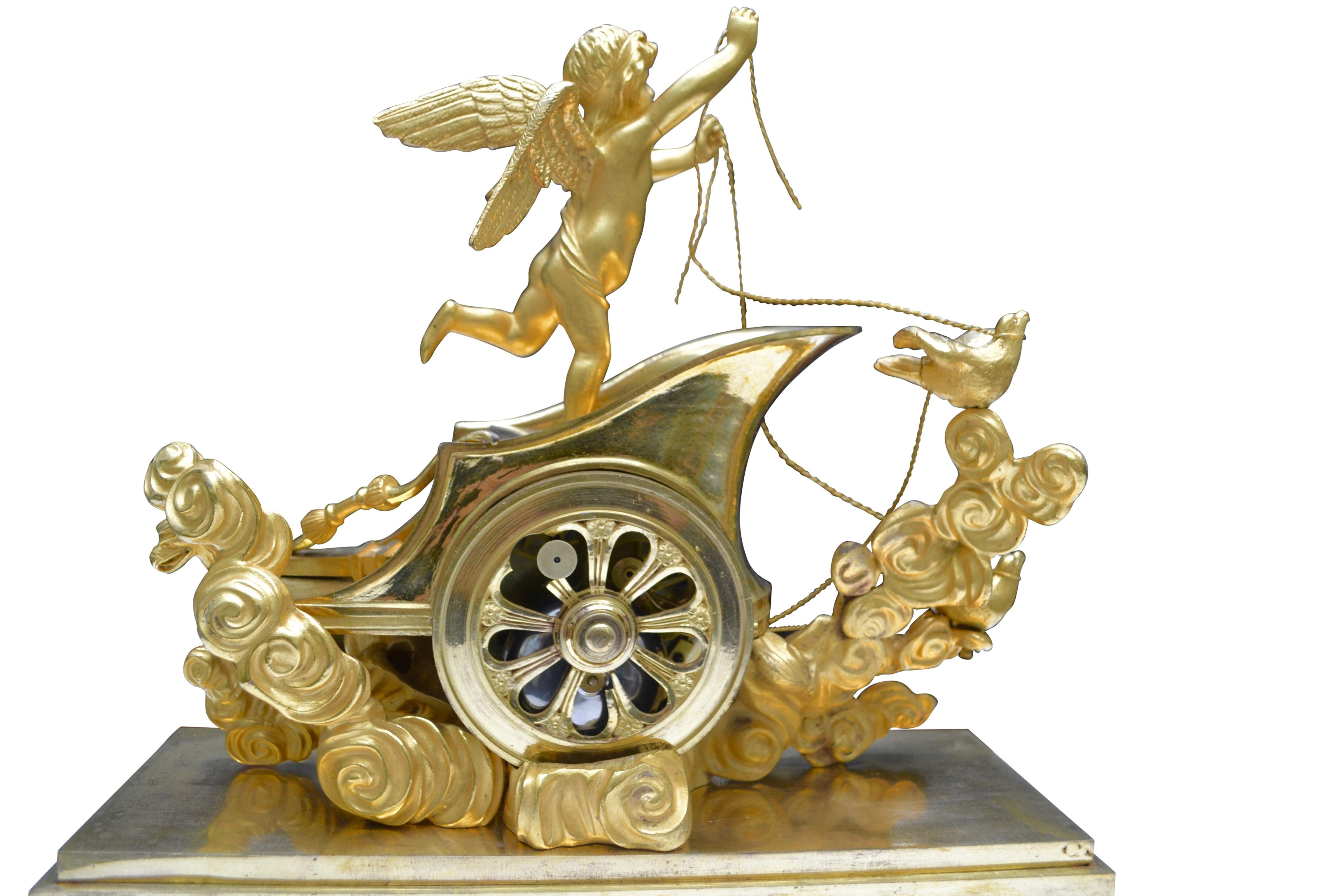 Orologio da tavolo impero francese d'epoca in vendita 1