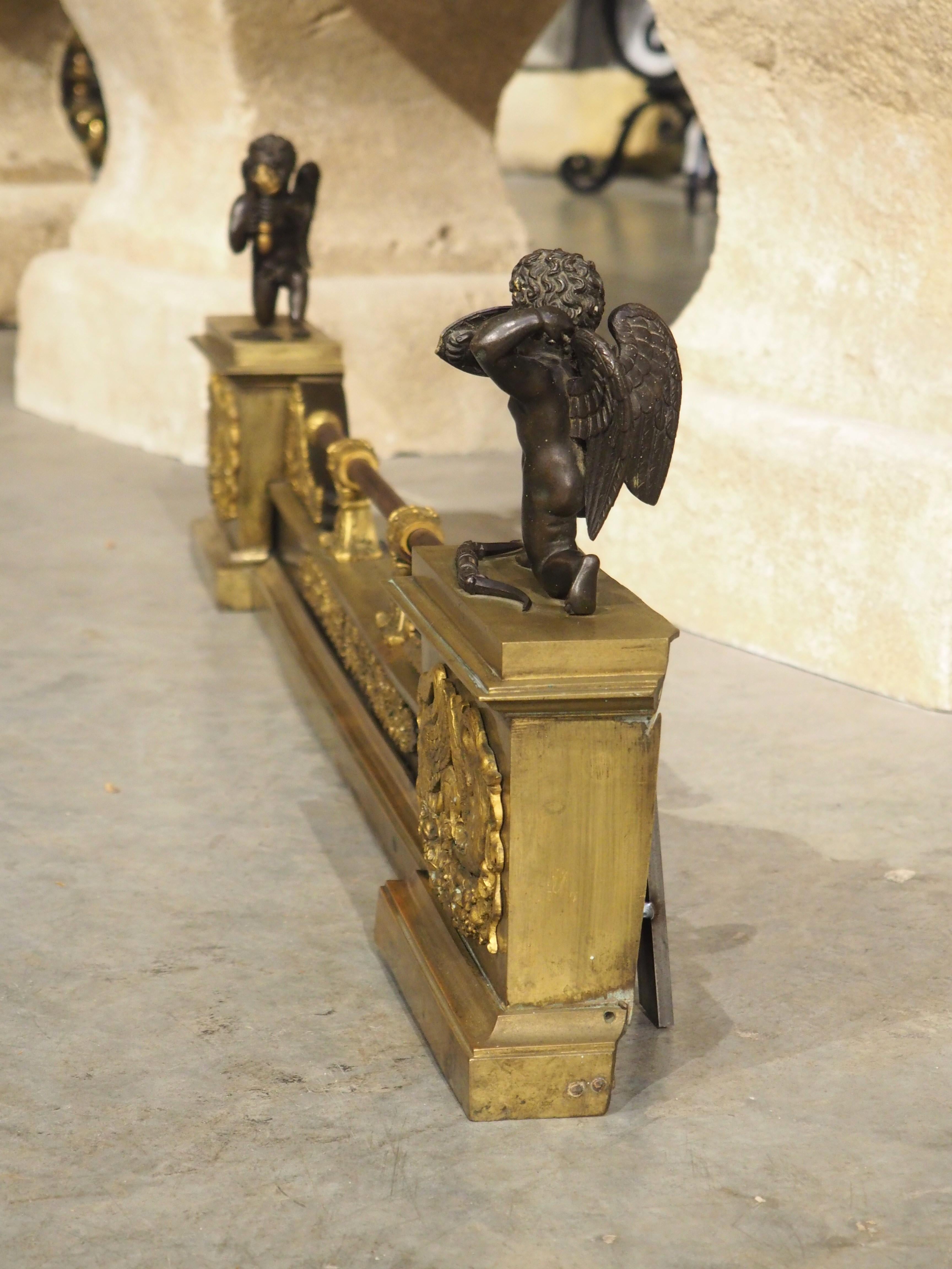 Pare-feu d'époque Empire français en bronze patiné et doré, vers 1815 en vente 9