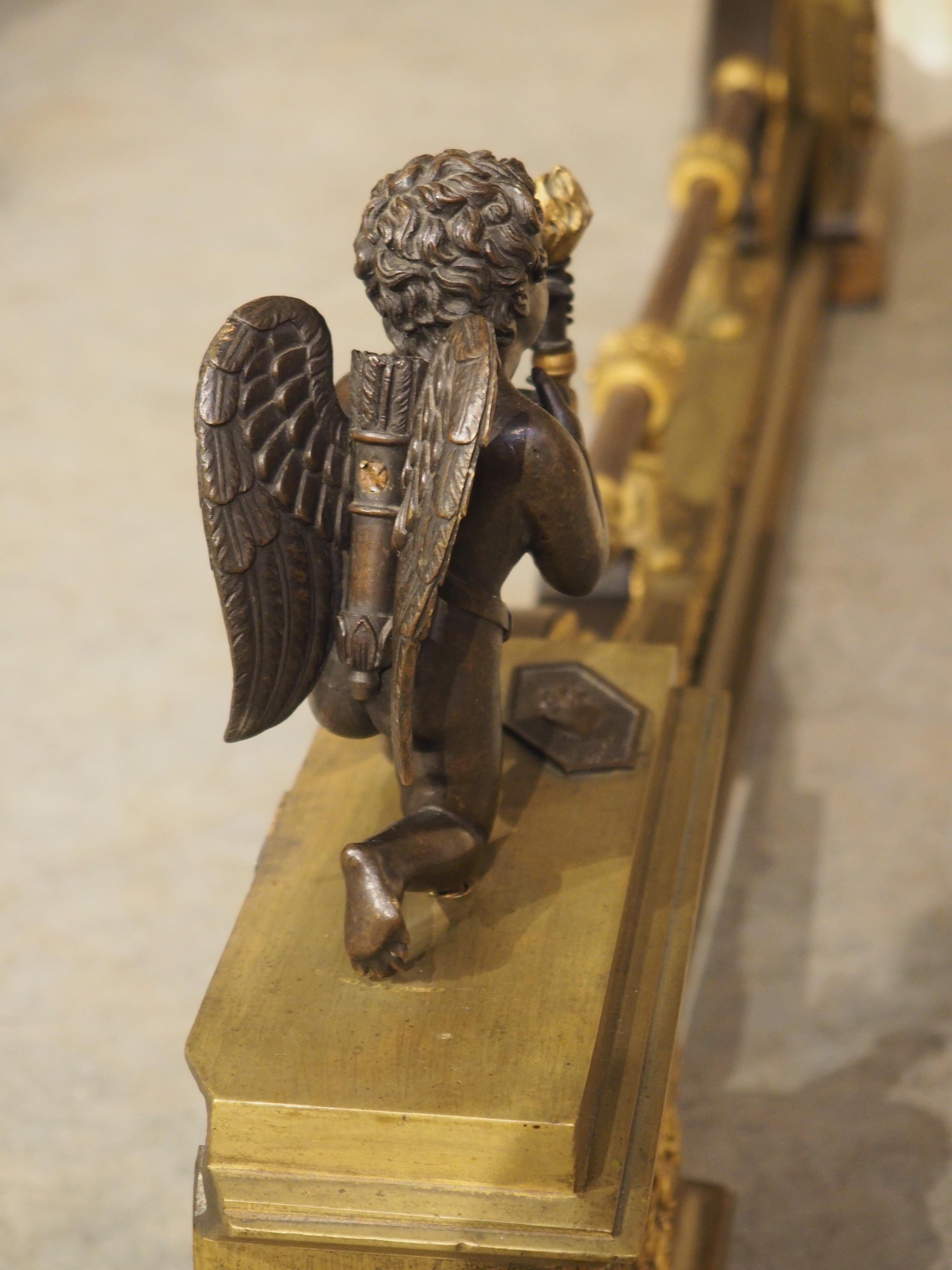 Pare-feu d'époque Empire français en bronze patiné et doré, vers 1815 en vente 12