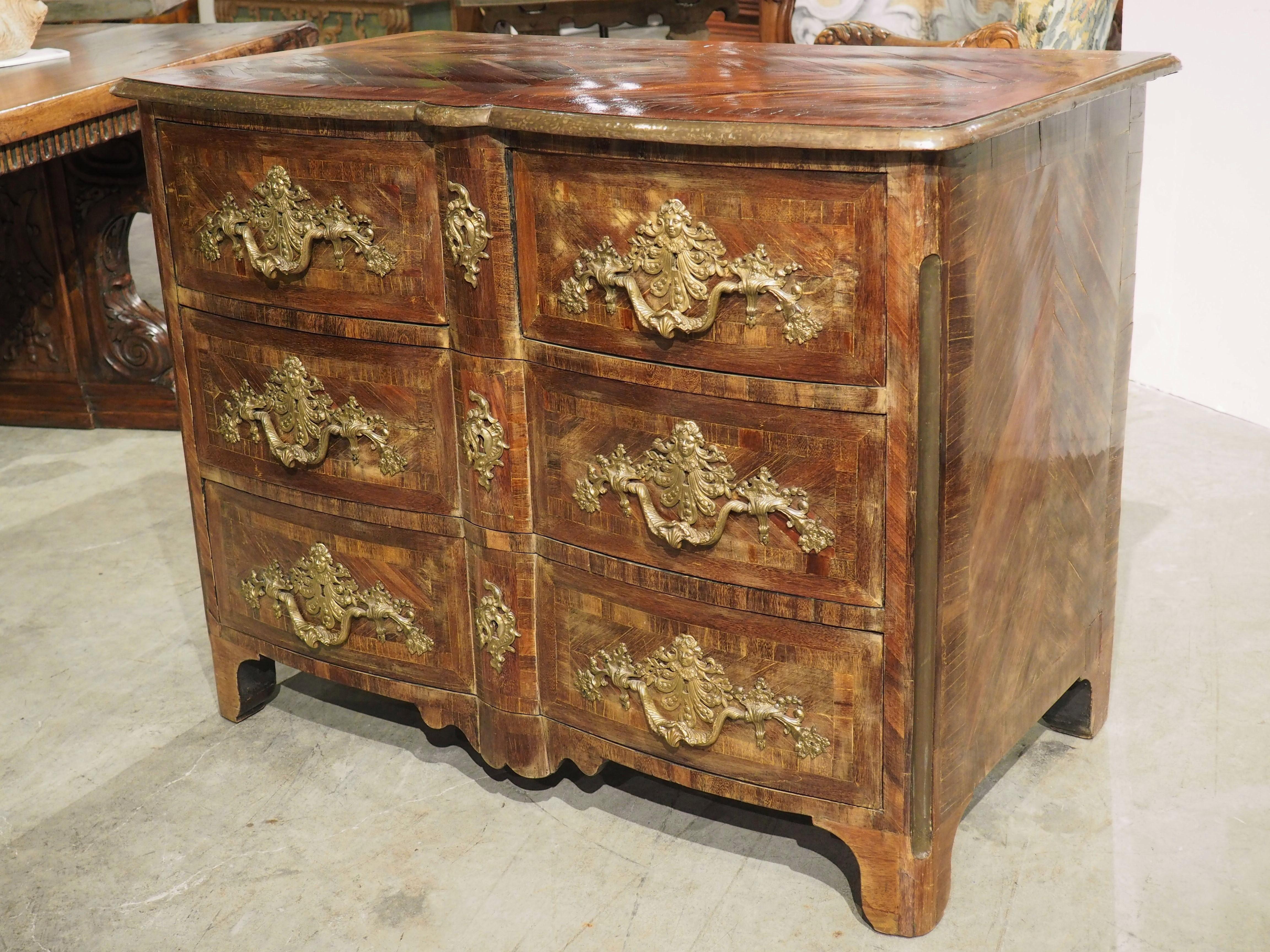 Period French Louis XIV Commode with Rich Bronze Ornamentation, circa 1705 7