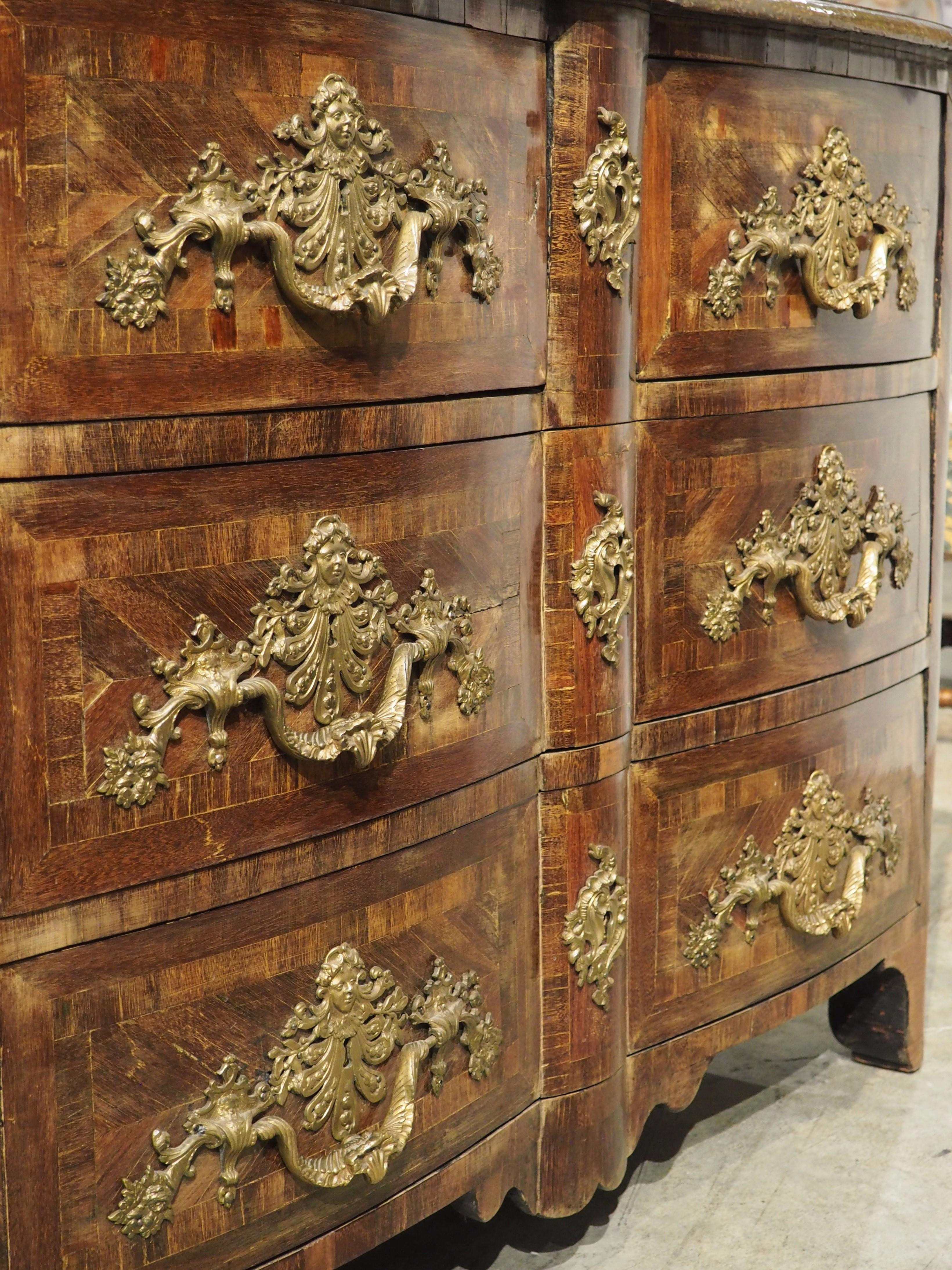 Period French Louis XIV Commode with Rich Bronze Ornamentation, circa 1705 11