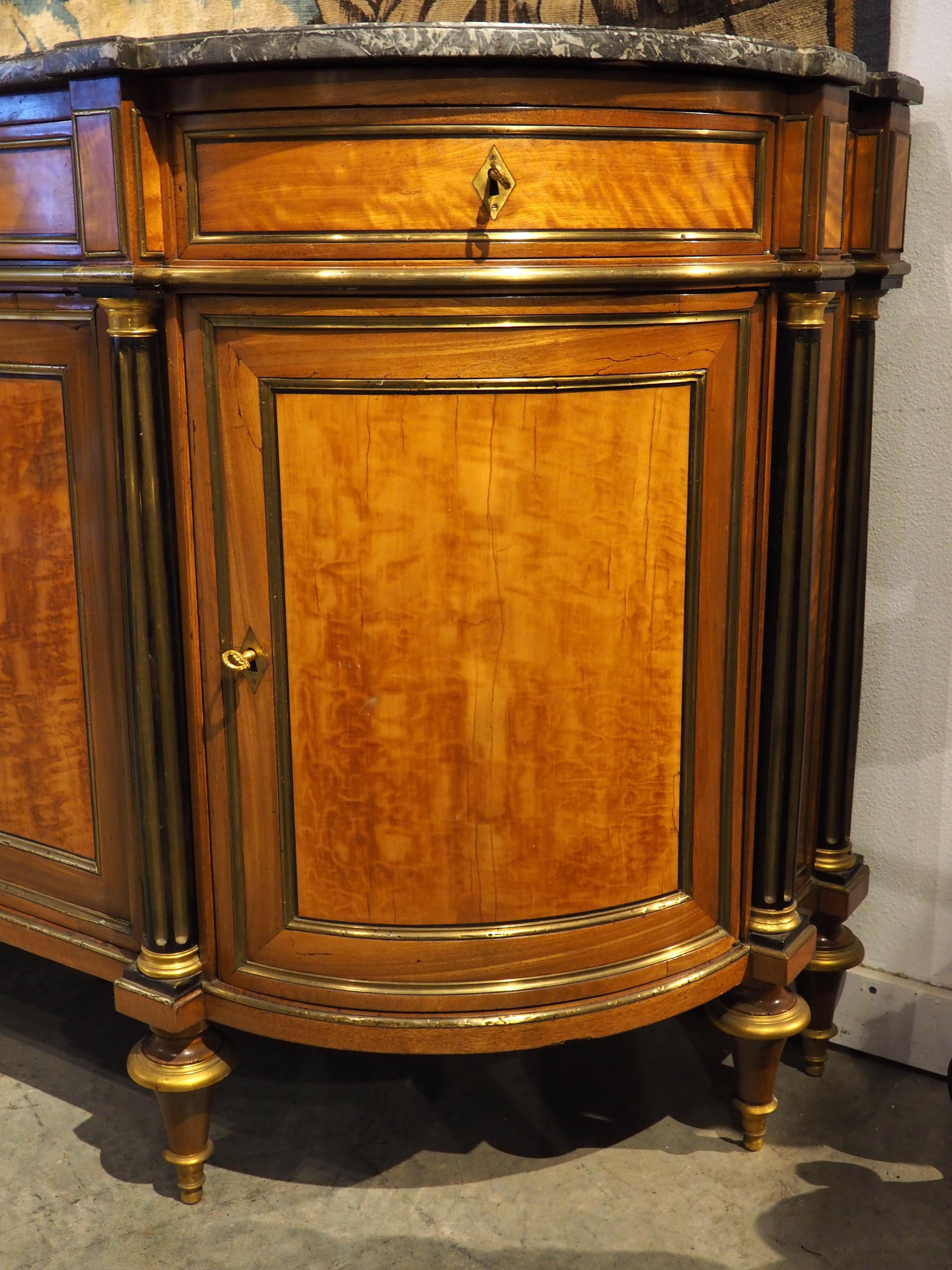 Period French Louis XVI Demi-Lune Buffet, Circa 1780 4