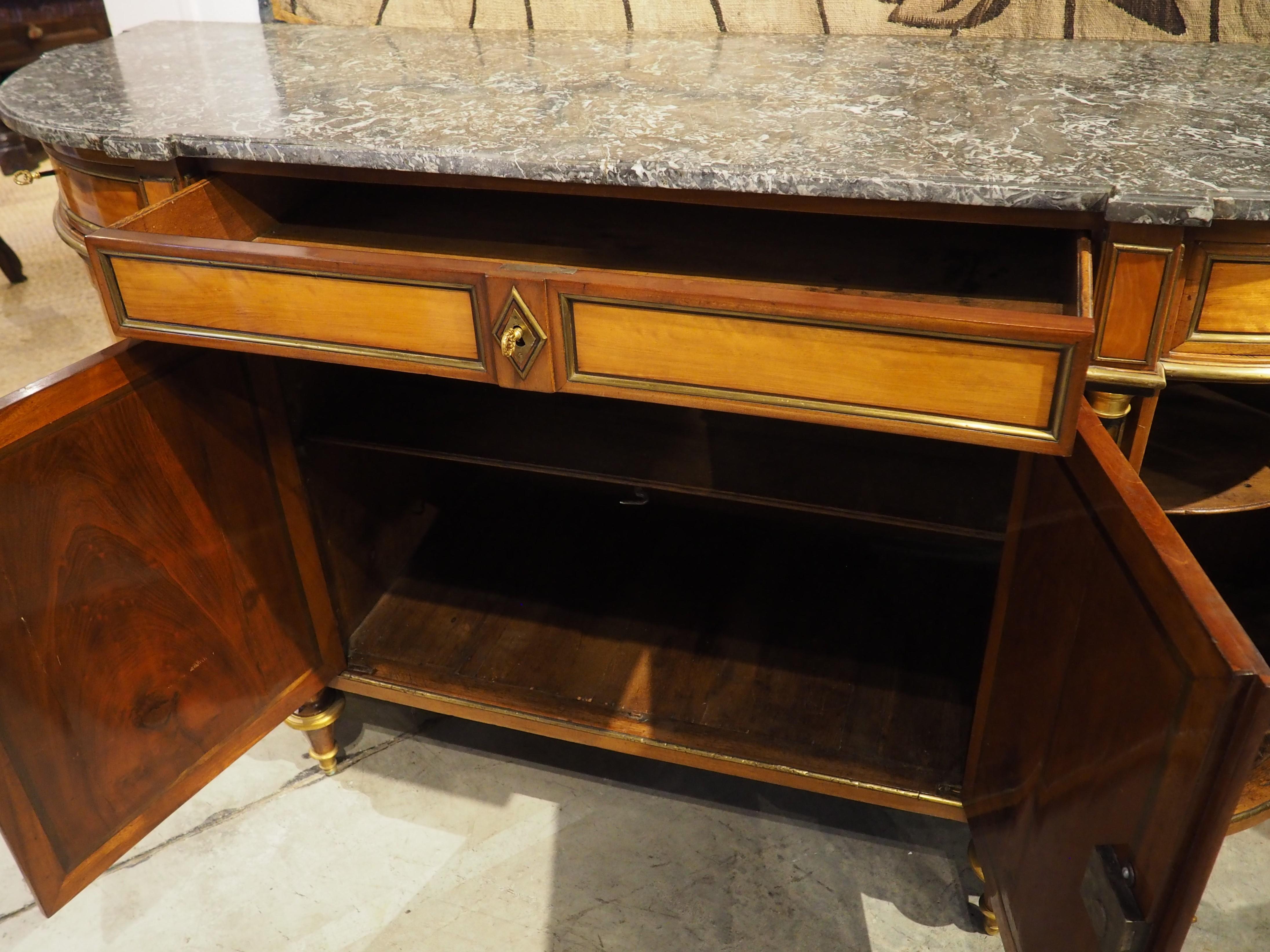 Period French Louis XVI Demi-Lune Buffet, Circa 1780 10
