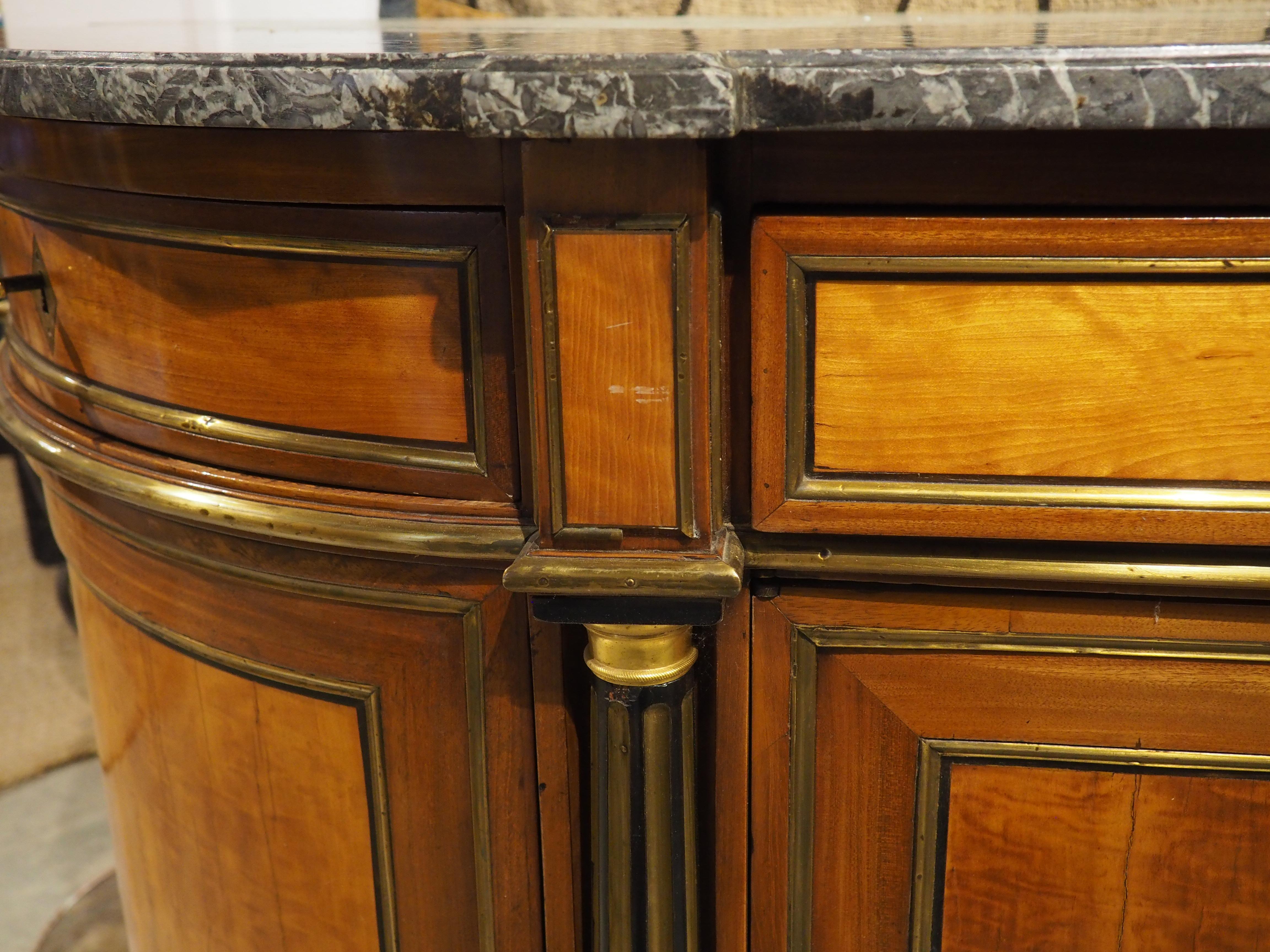Period French Louis XVI Demi-Lune Buffet, Circa 1780 11