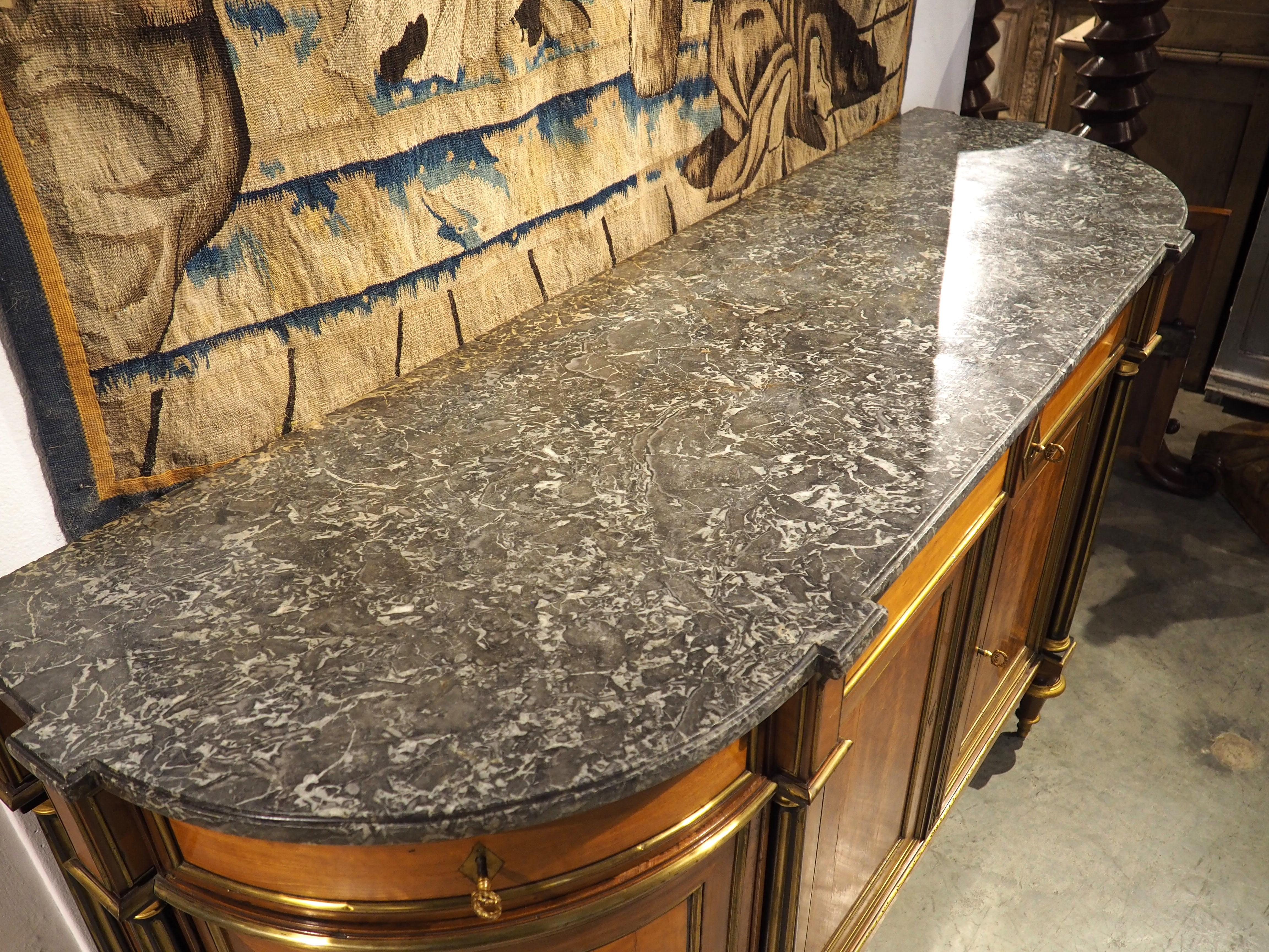 Period French Louis XVI Demi-Lune Buffet, Circa 1780 14