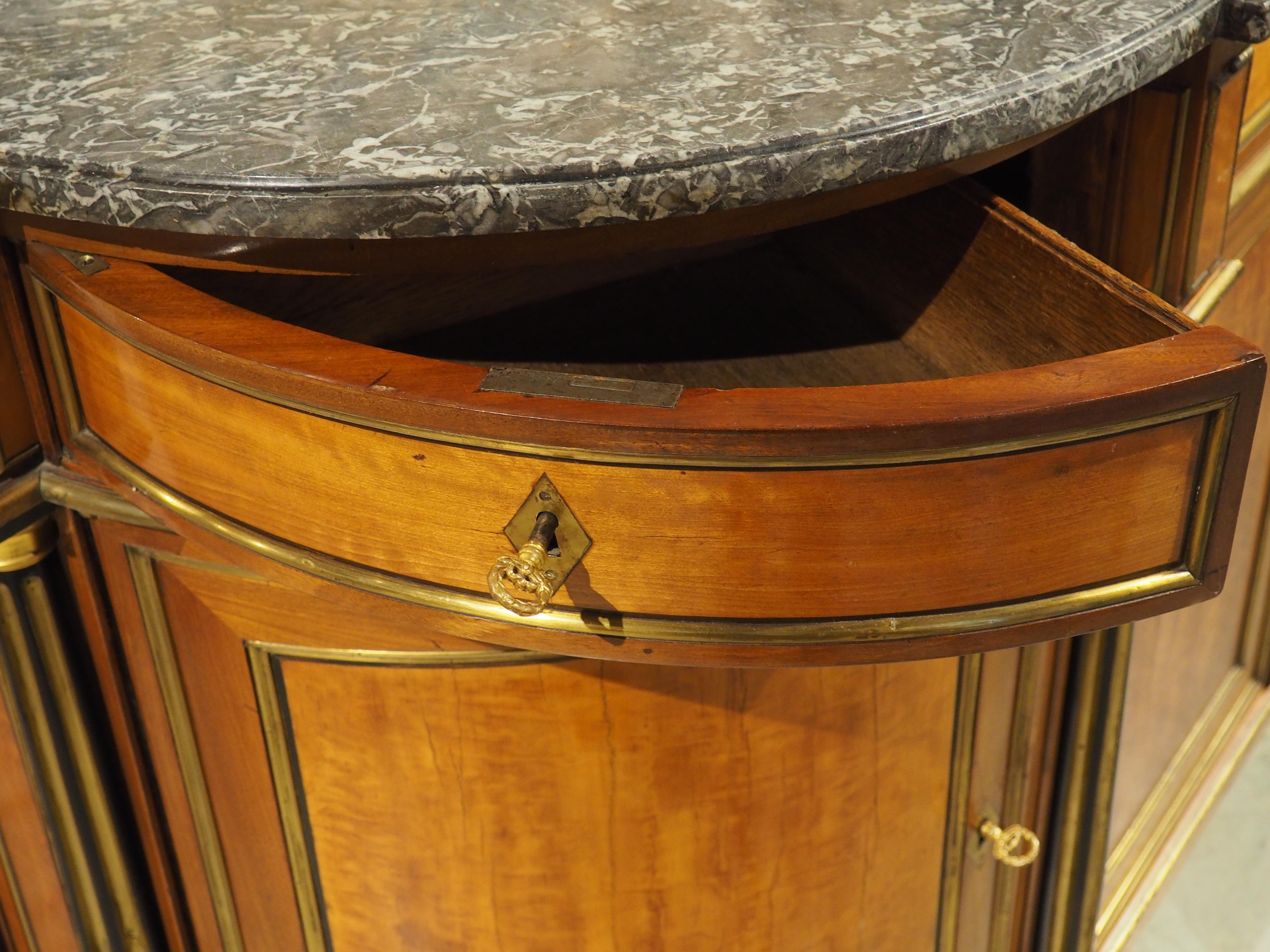 Period French Louis XVI Demi-Lune Buffet, Circa 1780 2