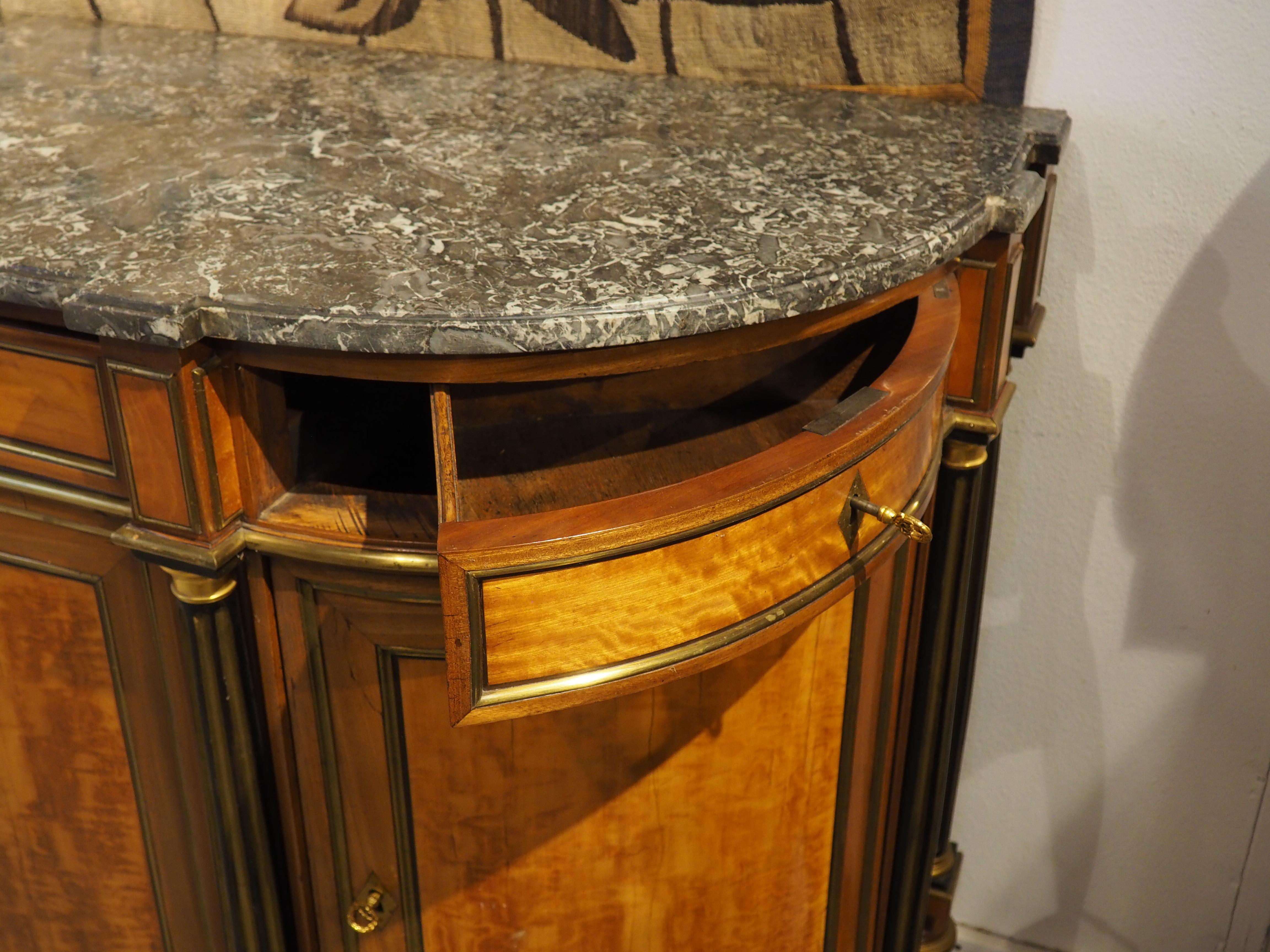 Period French Louis XVI Demi-Lune Buffet, Circa 1780 3