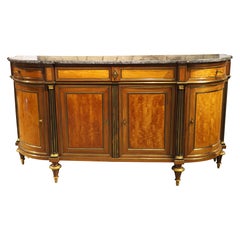 Buffet Demi-Lune d'époque Louis XVI, vers 1780