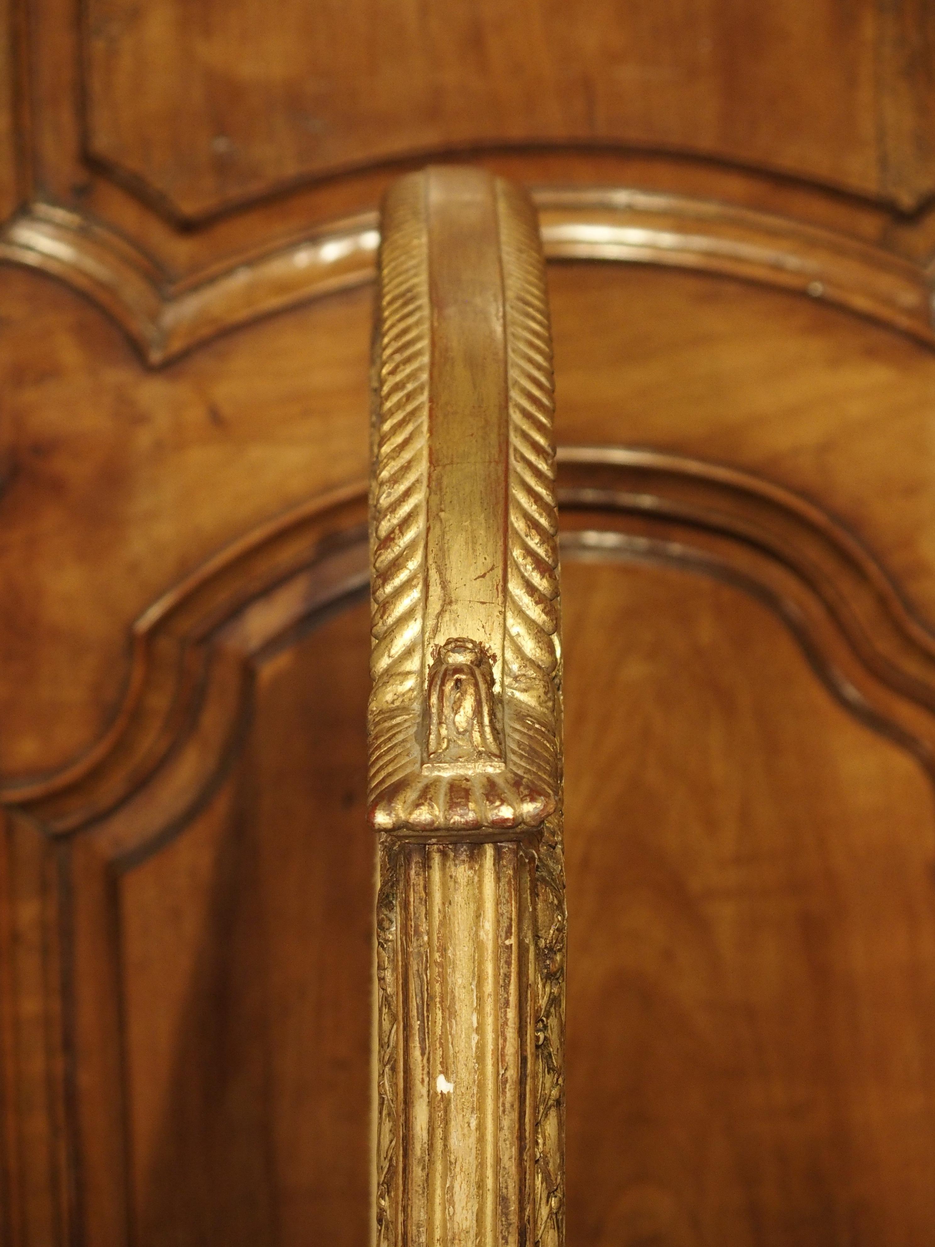 Pare-feux français d'époque Louis XVI en bois doré:: vers 1780 en vente 11