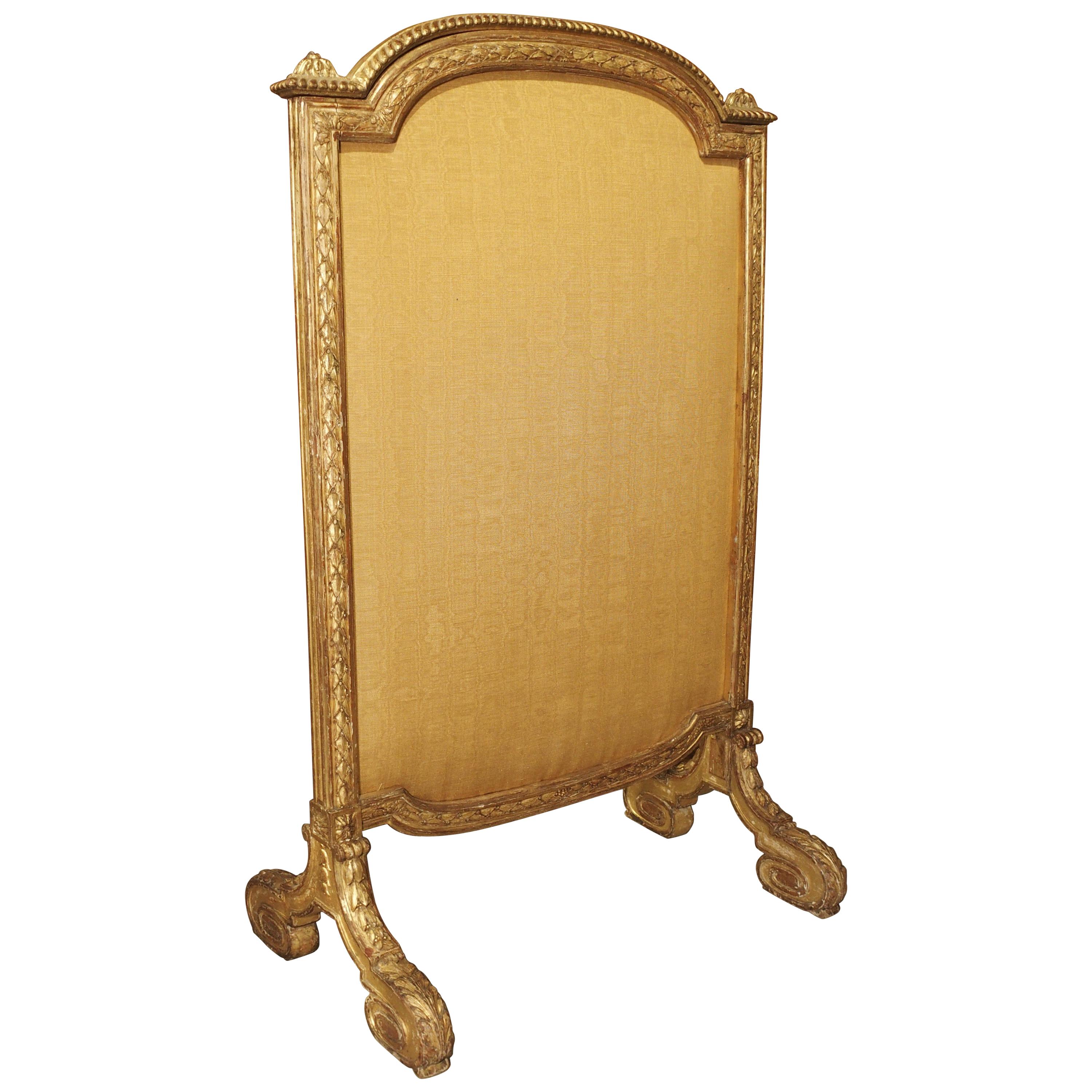 Period French Louis XVI Giltwood Firescreen, circa 1780