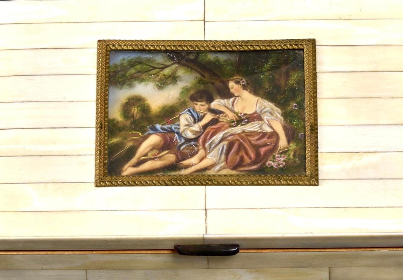 Boîtes à bijoux en nacre françaises d'époque Bon état - En vente à Roma, IT