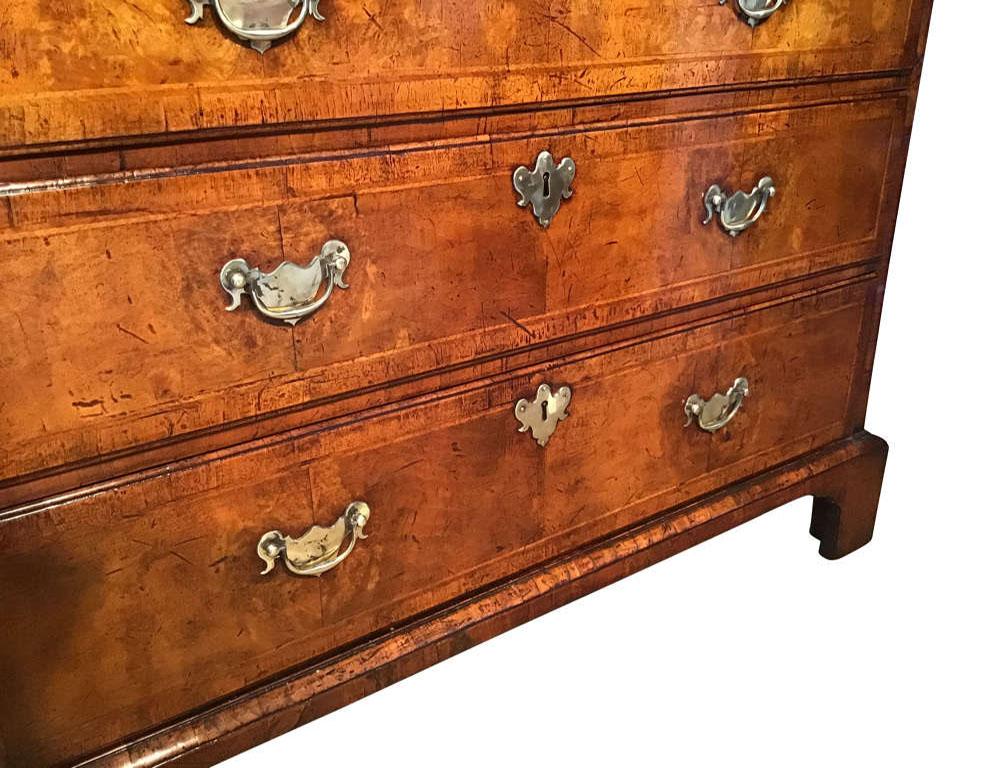 Period Geo I Walnut Chest on Chest/ Secretaire, 'Circa 1710' For Sale 3