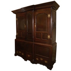 Antique Period George II Oak Cupboard