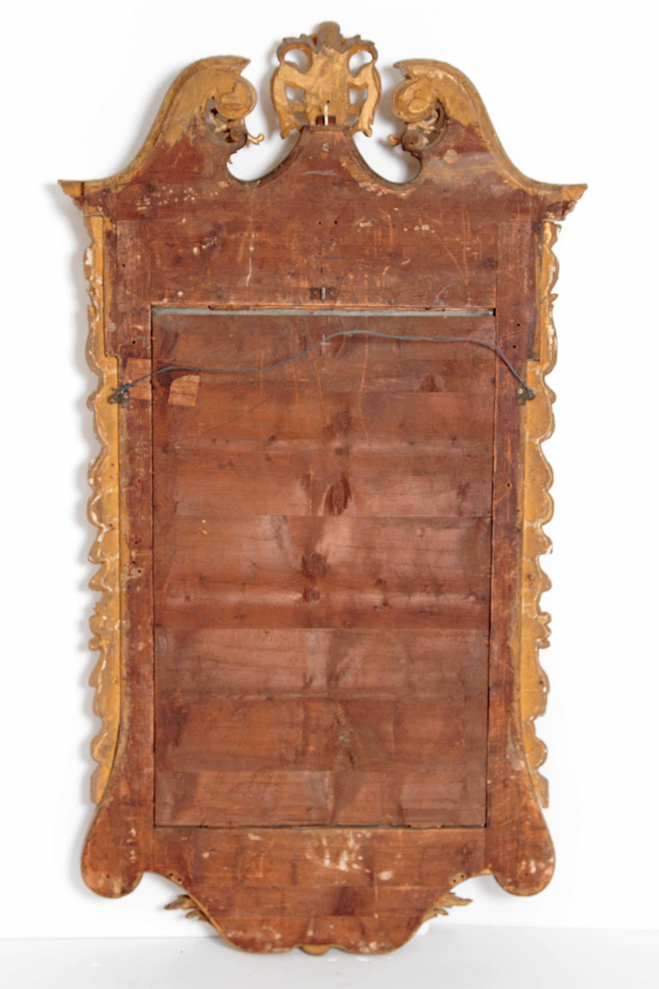 Period George II Pier Glass with Bookmatched Walnut Veneers 2